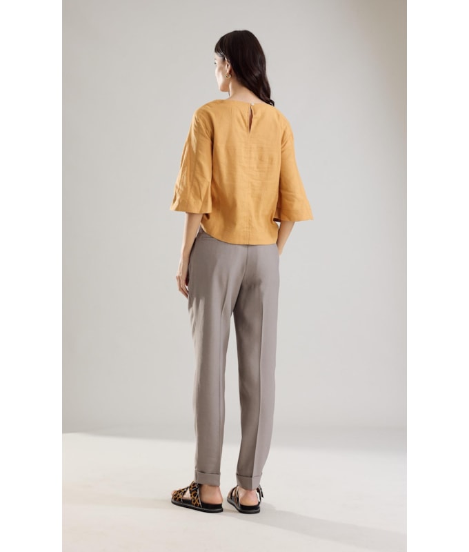 Blusa Linho  Millie Mostarda