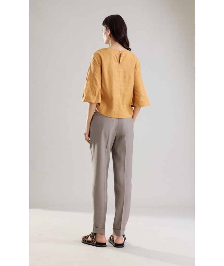 Blusa Linho  Millie Mostarda