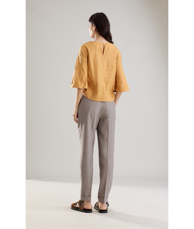 Blusa Linho  Millie Mostarda
