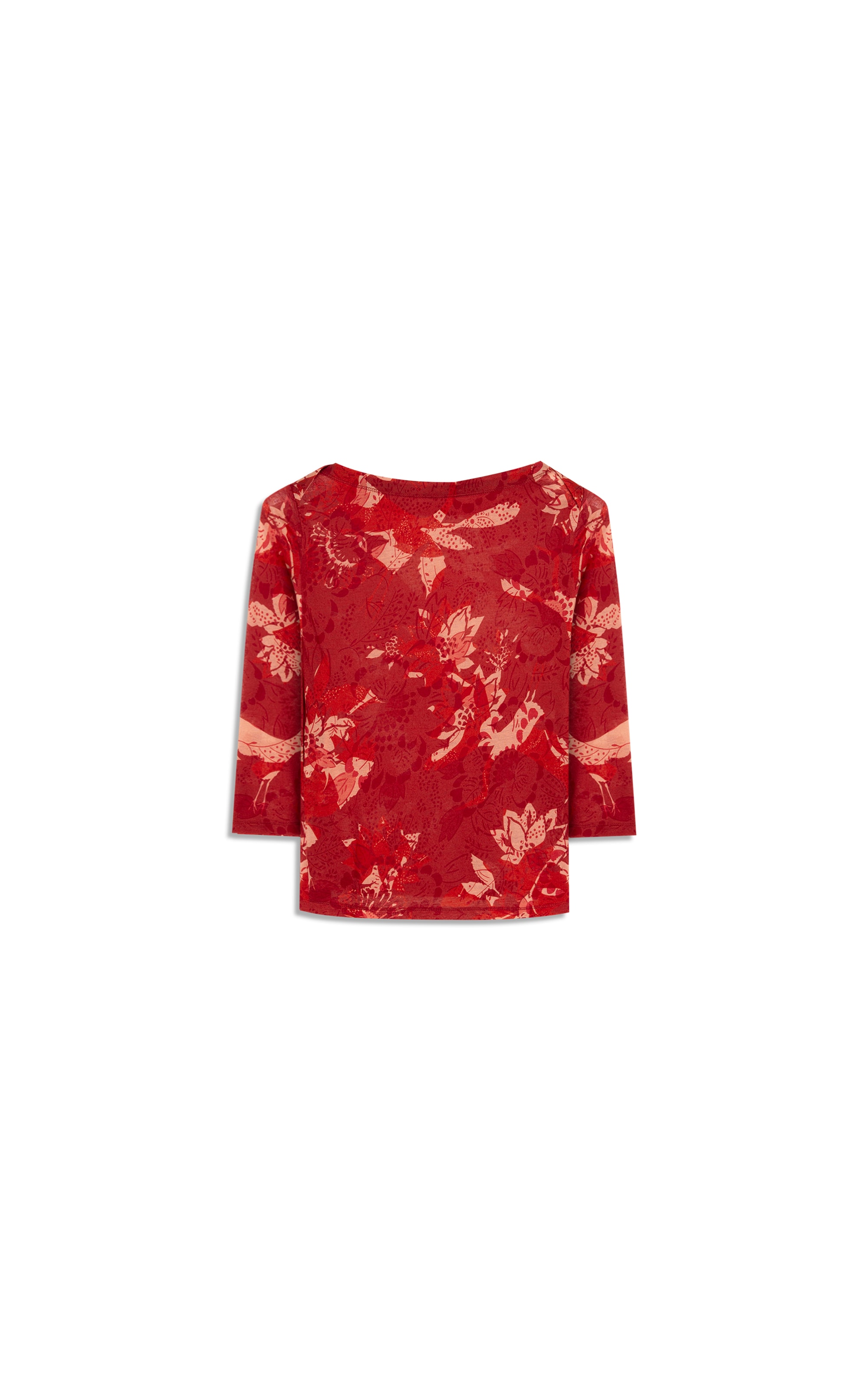 Blusa Linho  Mizuki Estampa Cereja