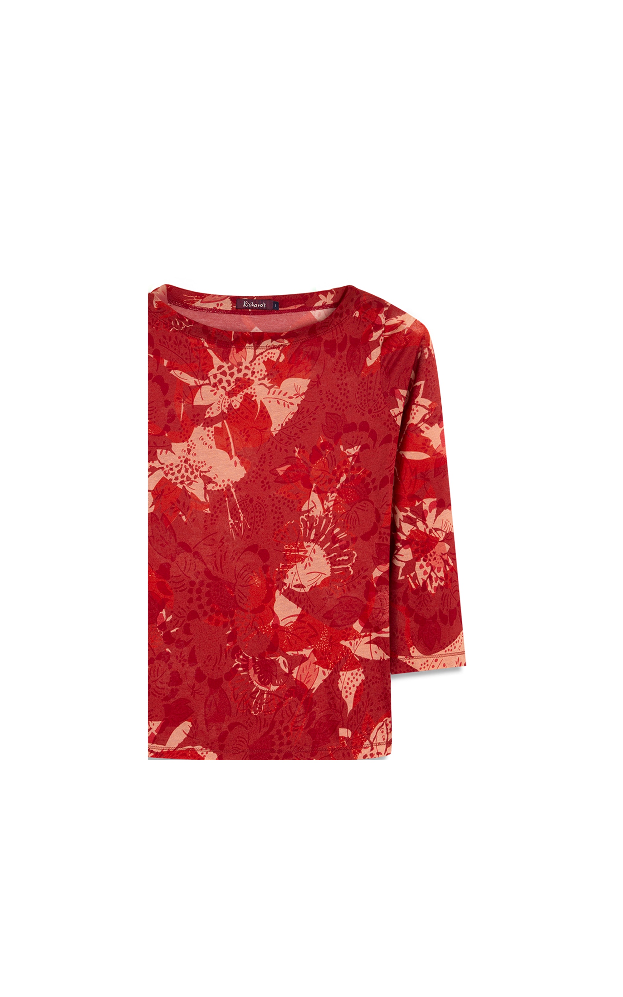 Blusa Linho  Mizuki Estampa Cereja