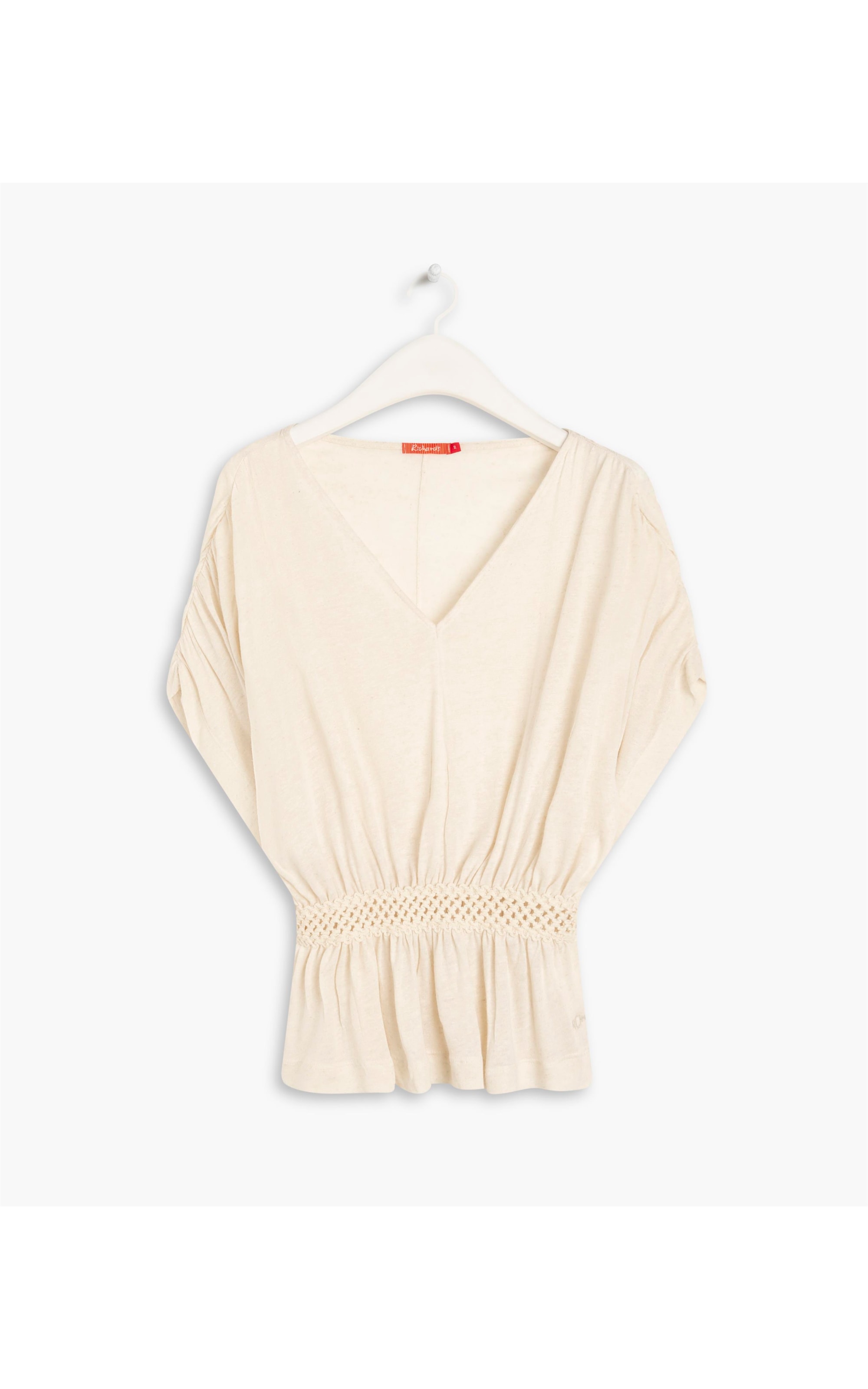Blusa Linho  Moana  Liso Natural