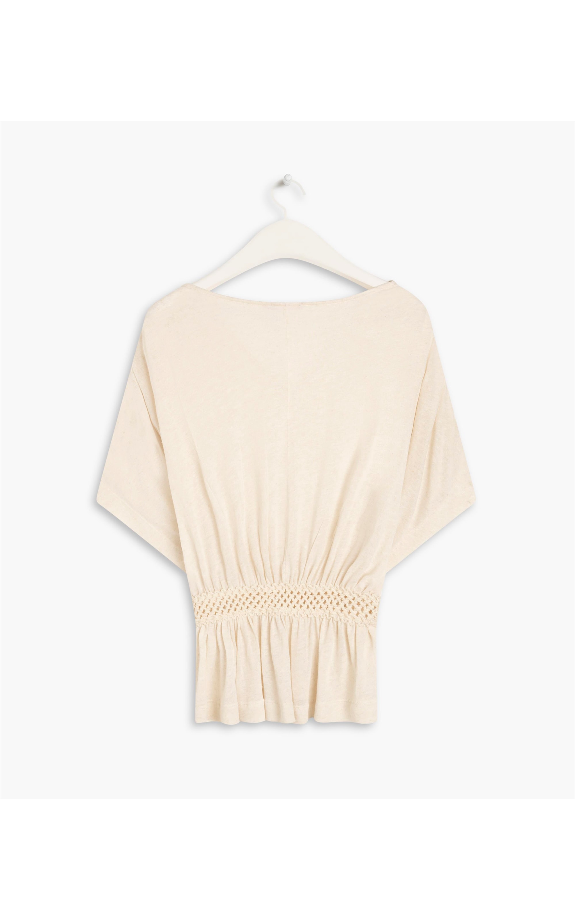 Blusa Linho  Moana  Liso Natural