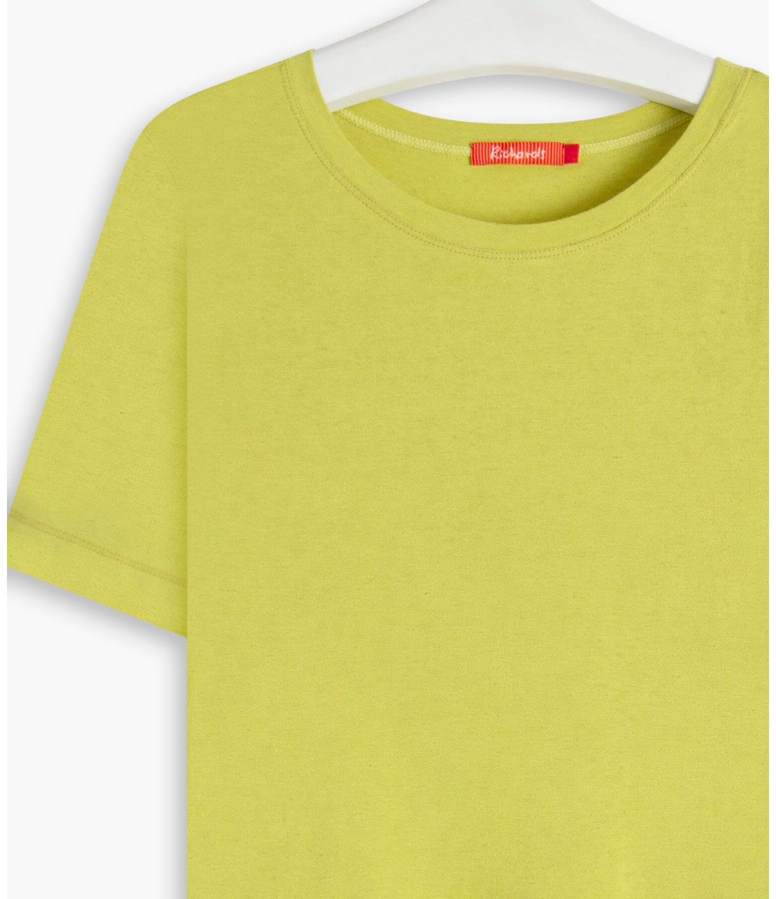 Blusa Linho  Nina Decote Careca Amarelo