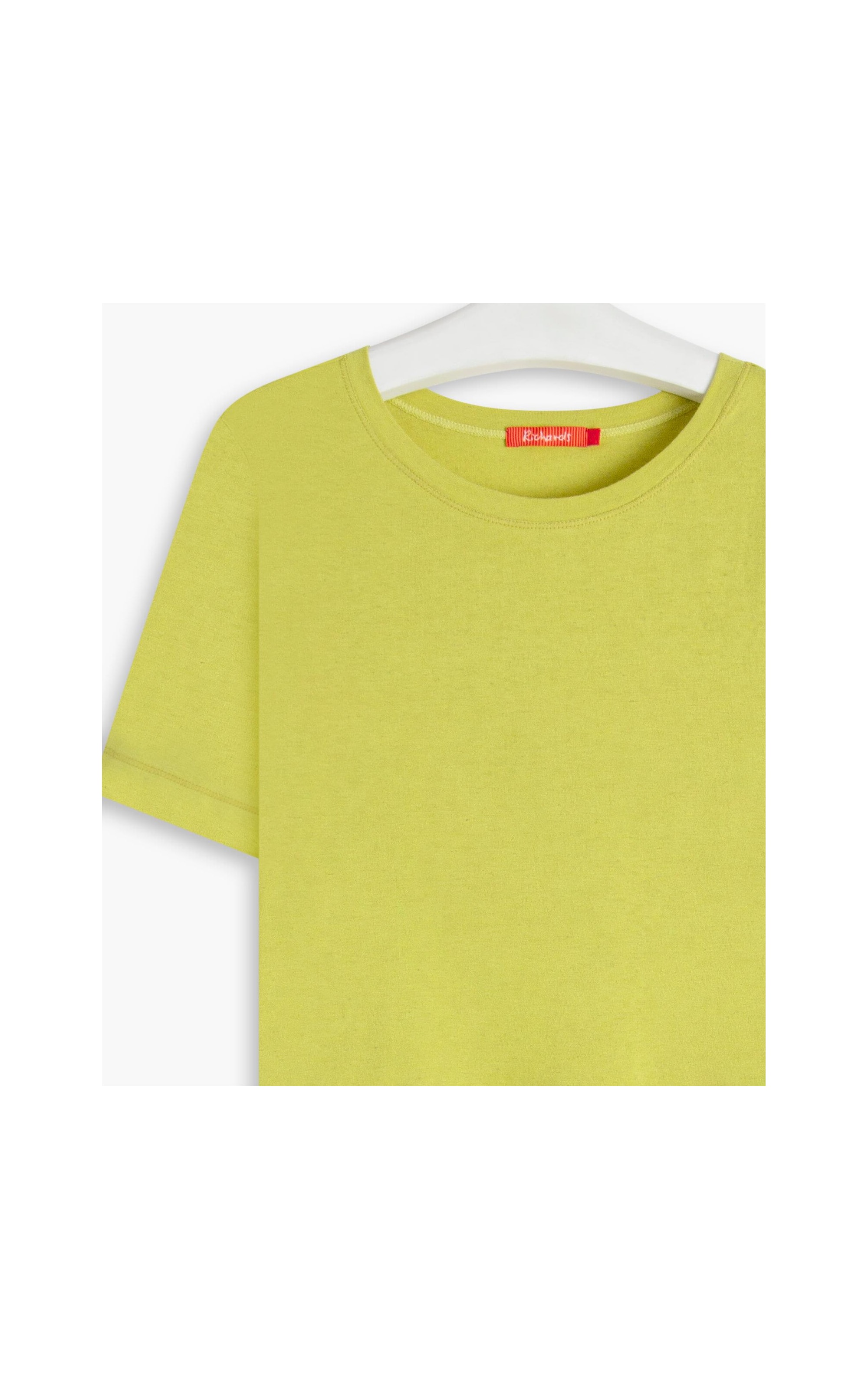 Blusa Linho  Nina Decote Careca Amarelo