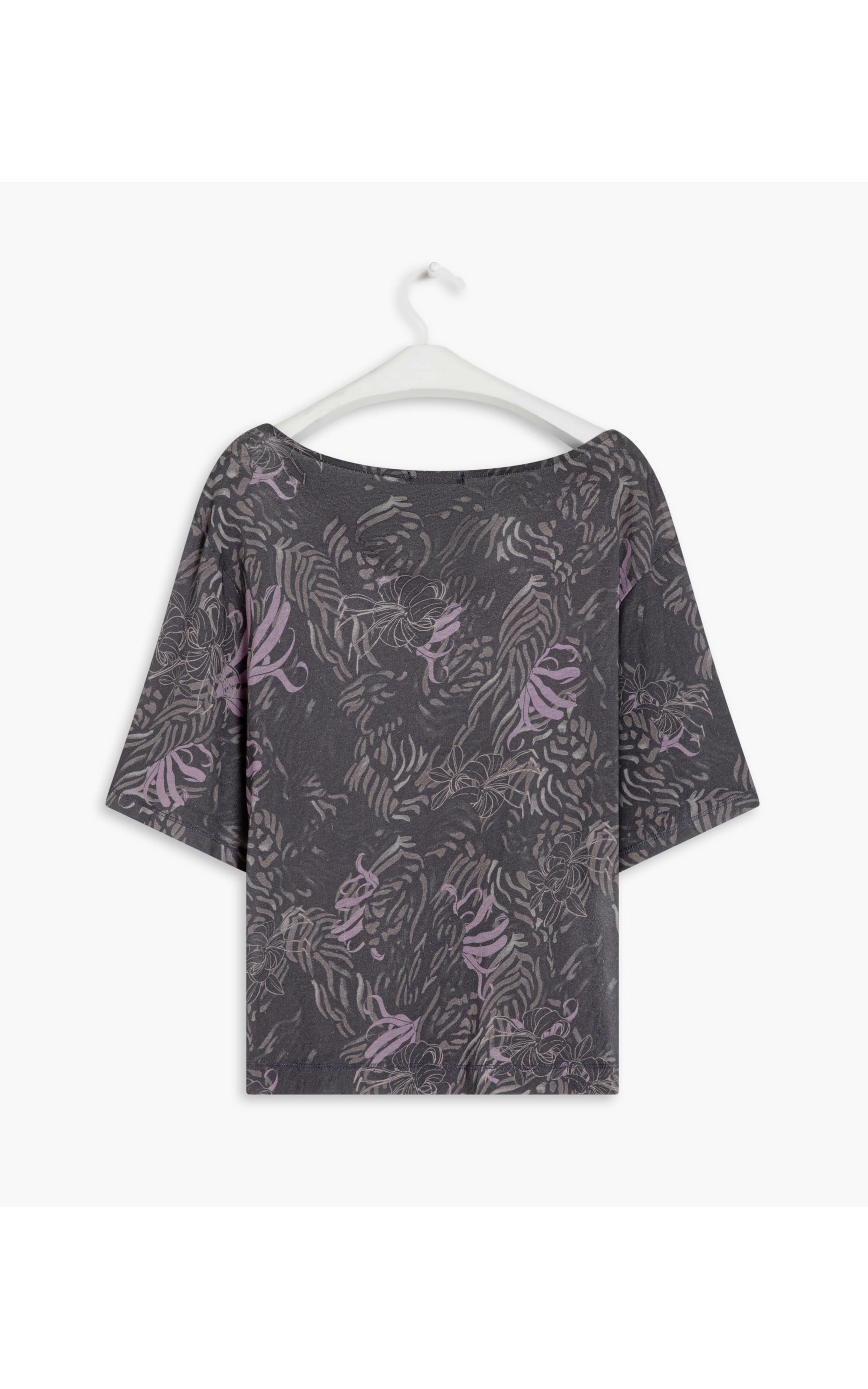 Blusa Linho  Noa Estampa Tiger Grafite