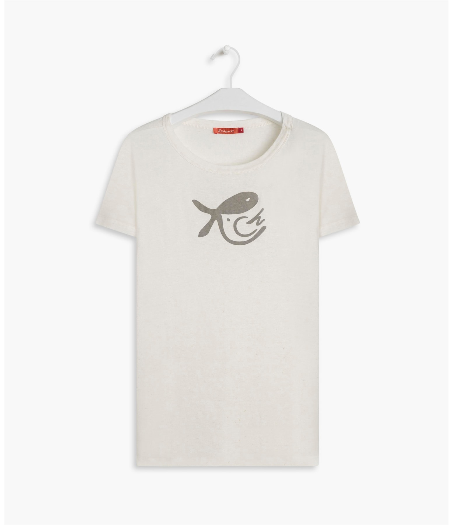 Blusa Linho  Olga Peixe Passaro Branco