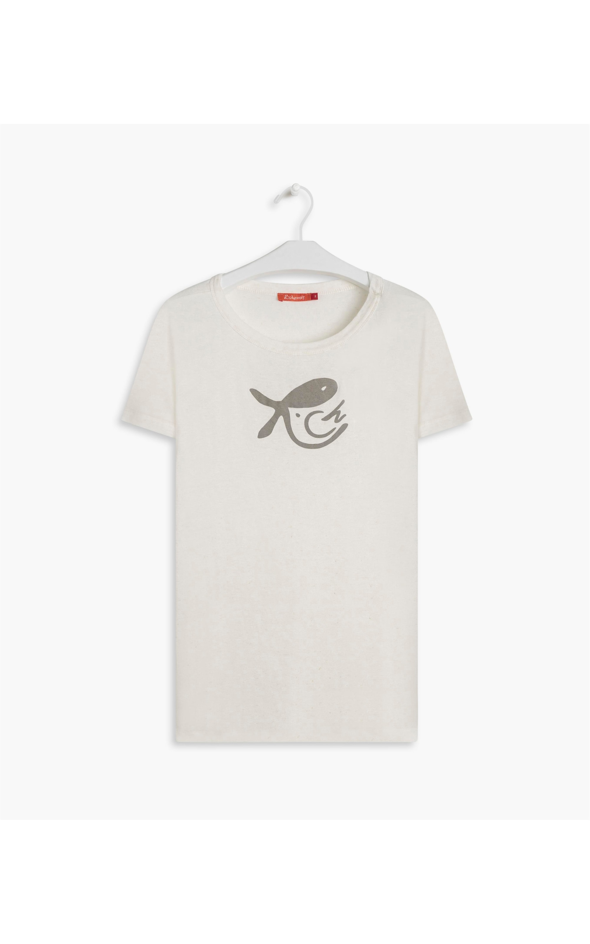 Blusa Linho  Olga Peixe Passaro Branco