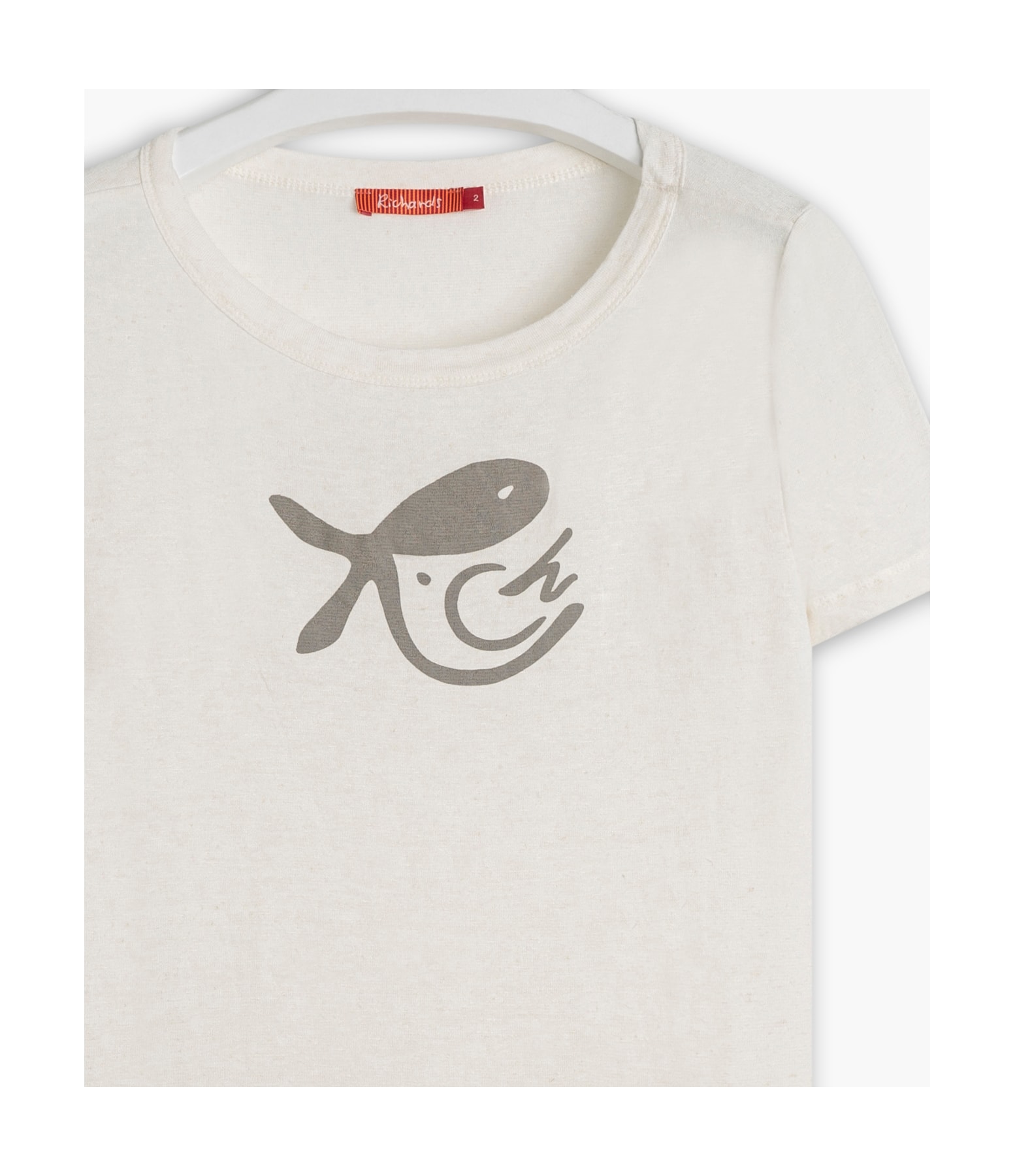 Blusa Linho  Olga Peixe Passaro Branco