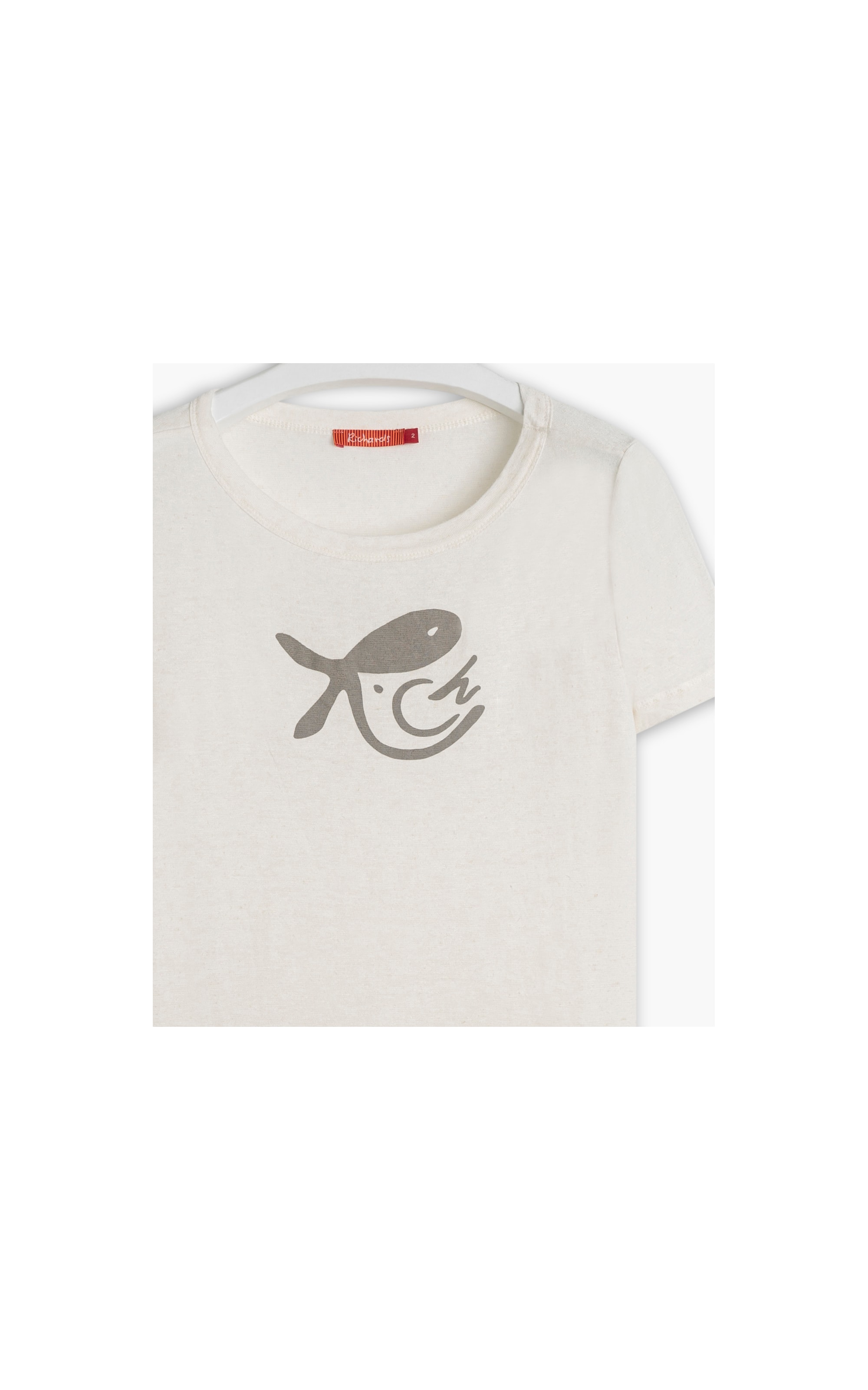 Blusa Linho  Olga Peixe Passaro Branco