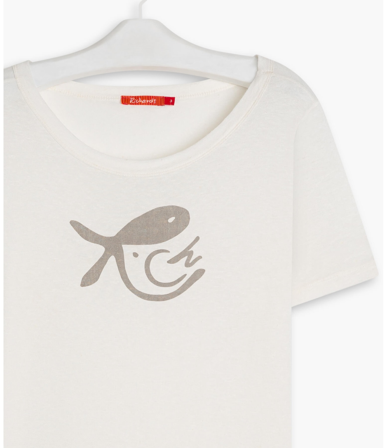 Blusa Linho  Olga Peixe Passaro  Off White