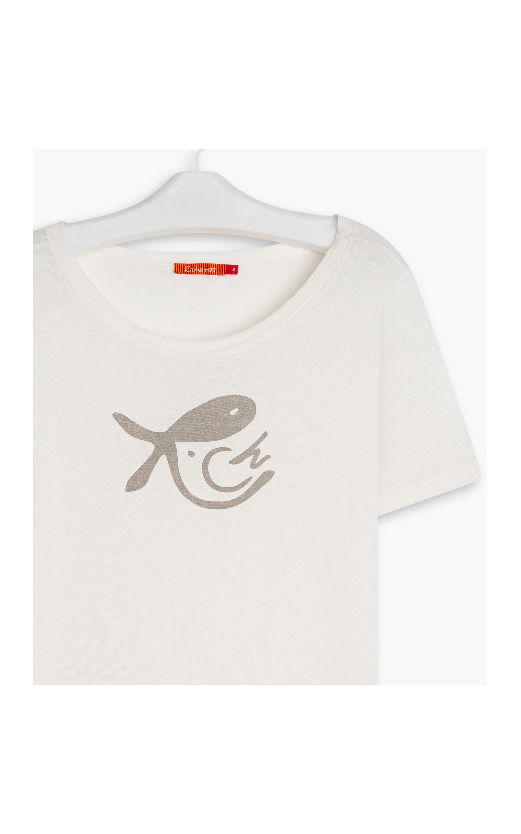 Blusa Linho  Olga Peixe Passaro  Off White