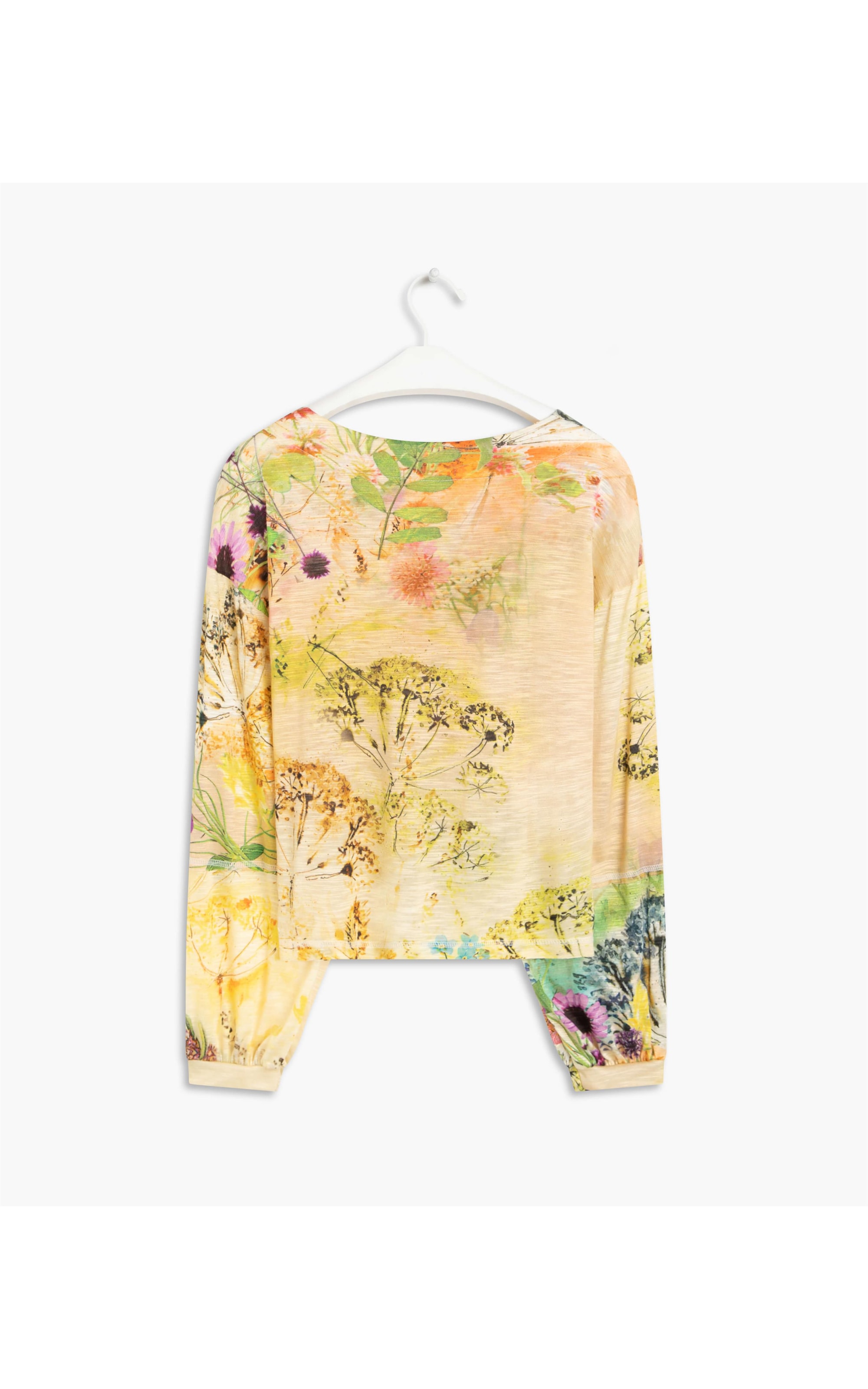 Blusa Linho  Olympia Est Floral  Natural