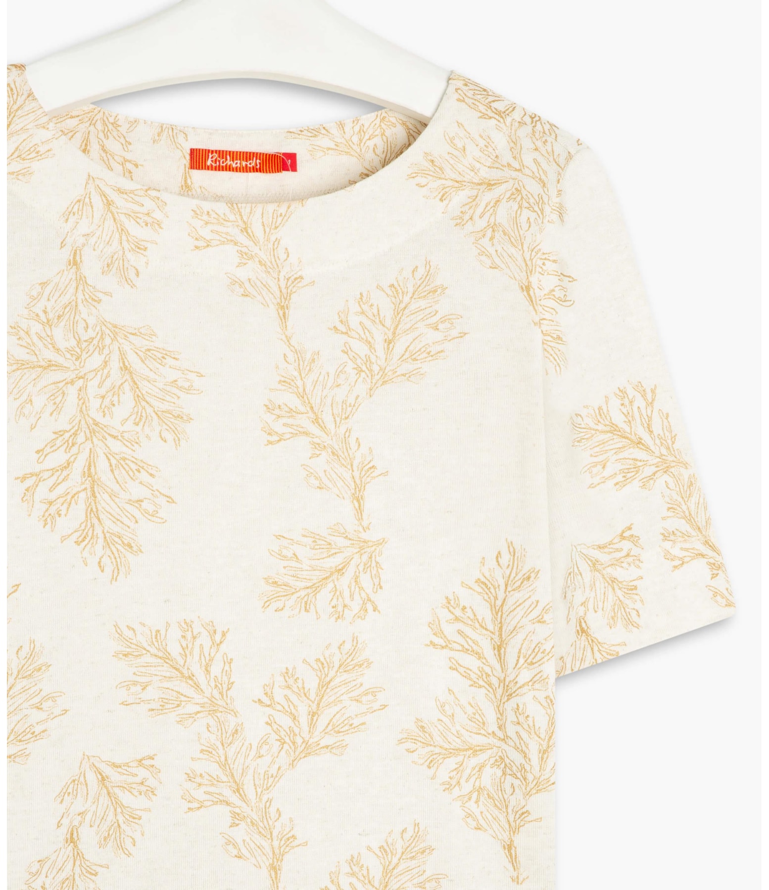 Blusa Linho  Paula Metalizada Dourado