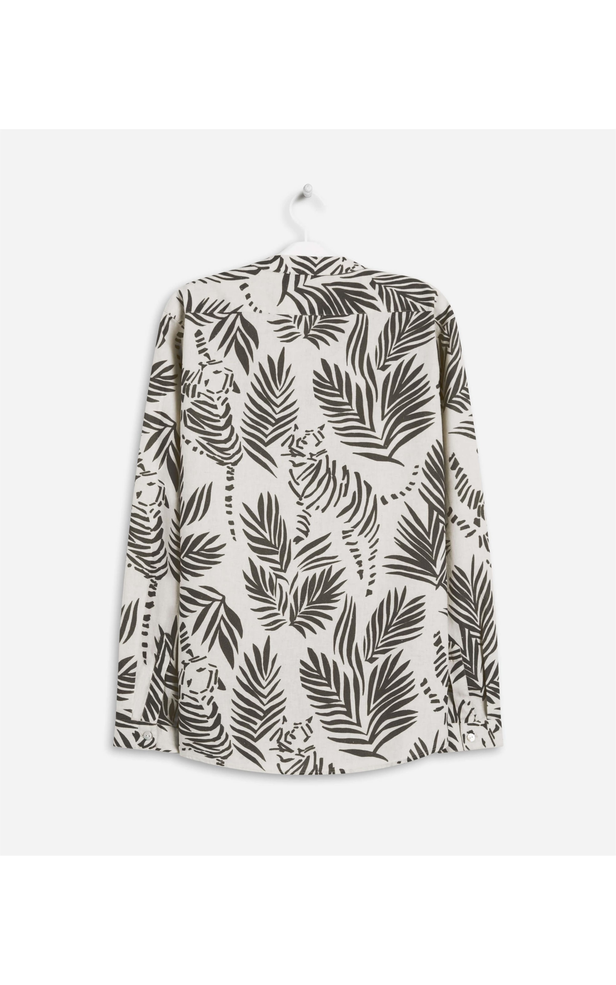 Blusa Linho  Pouso Tigre Verde Escuro