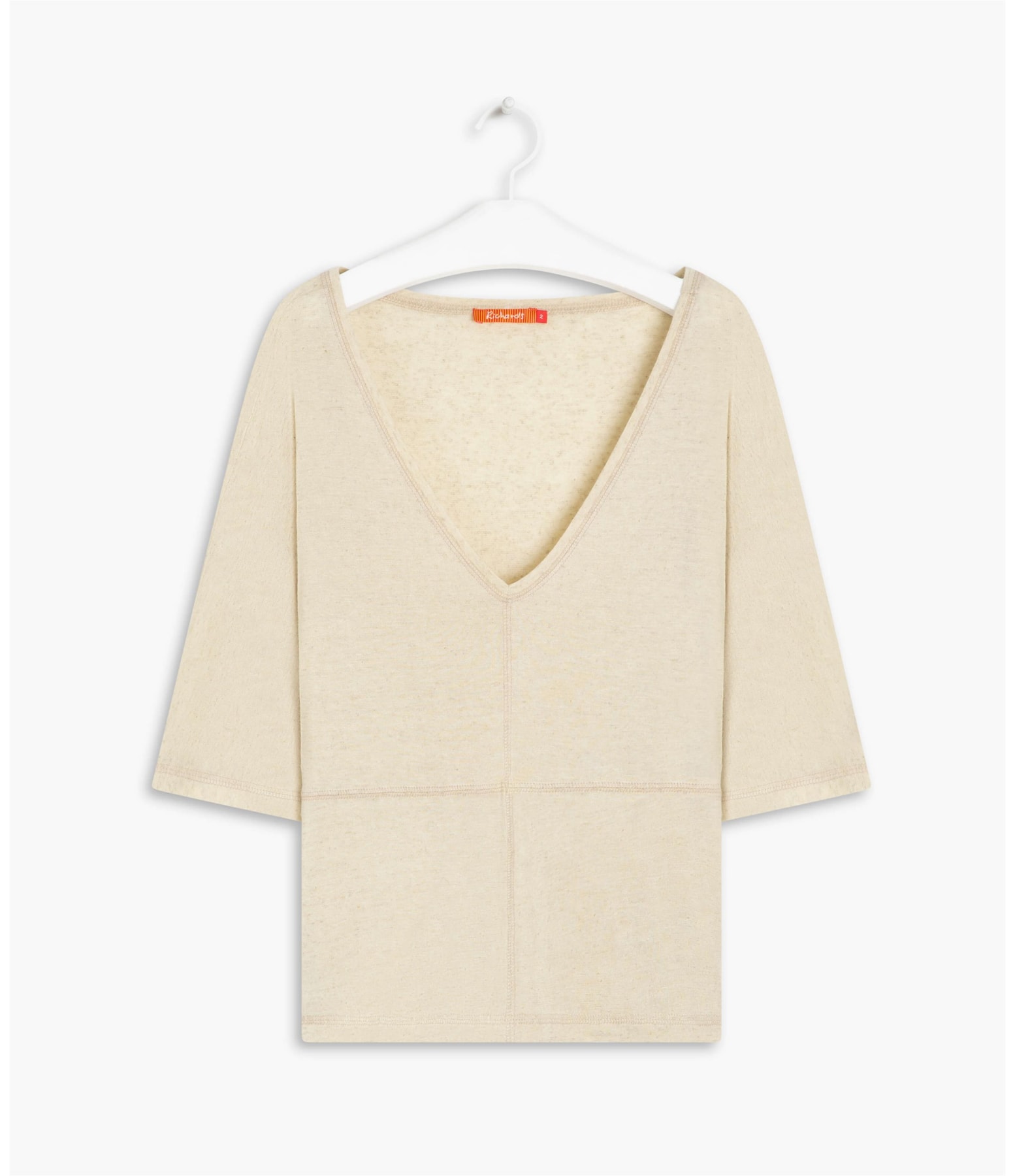 Blusa Linho  Raquel  Liso Natural