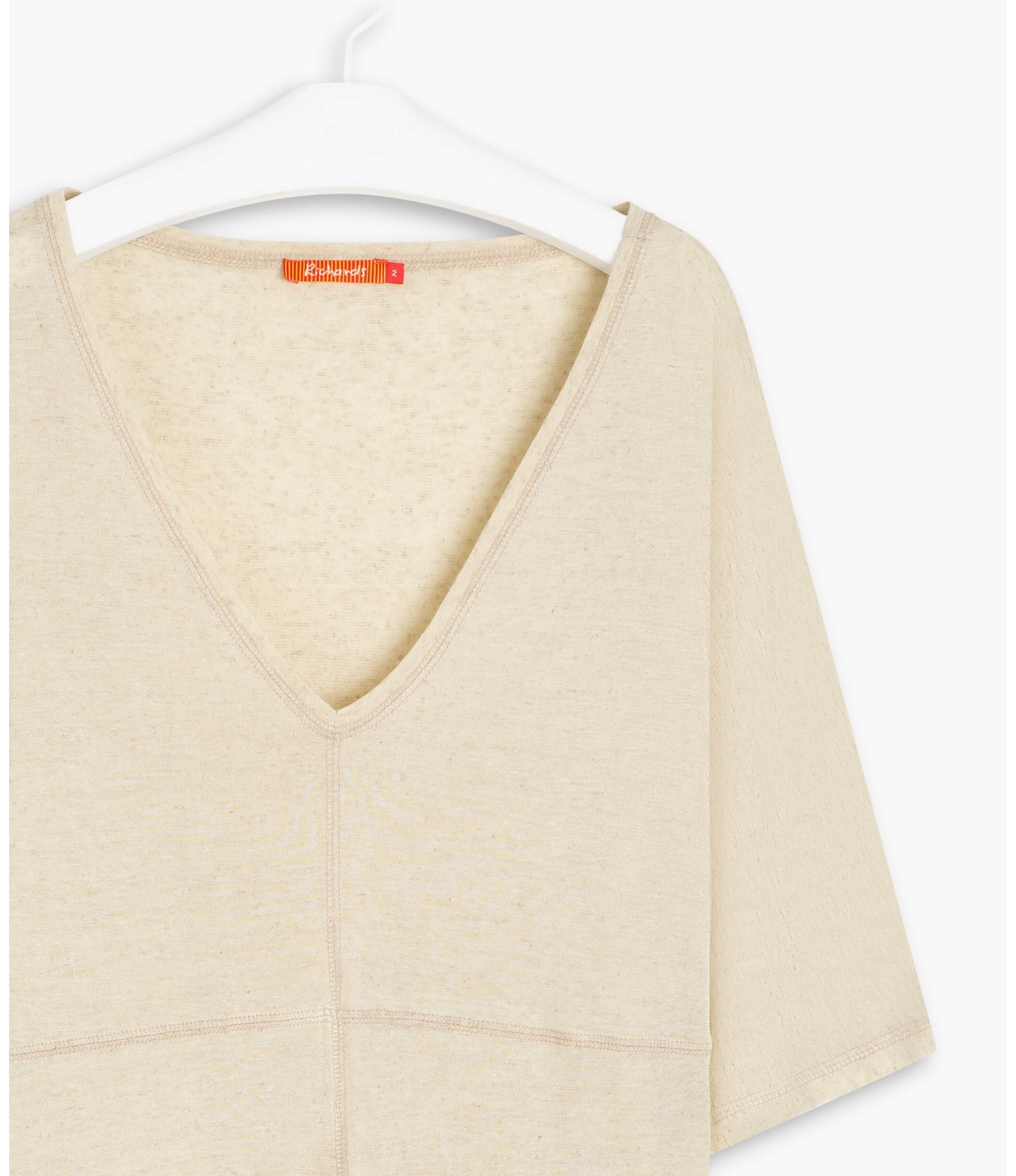 Blusa Linho  Raquel  Liso Natural