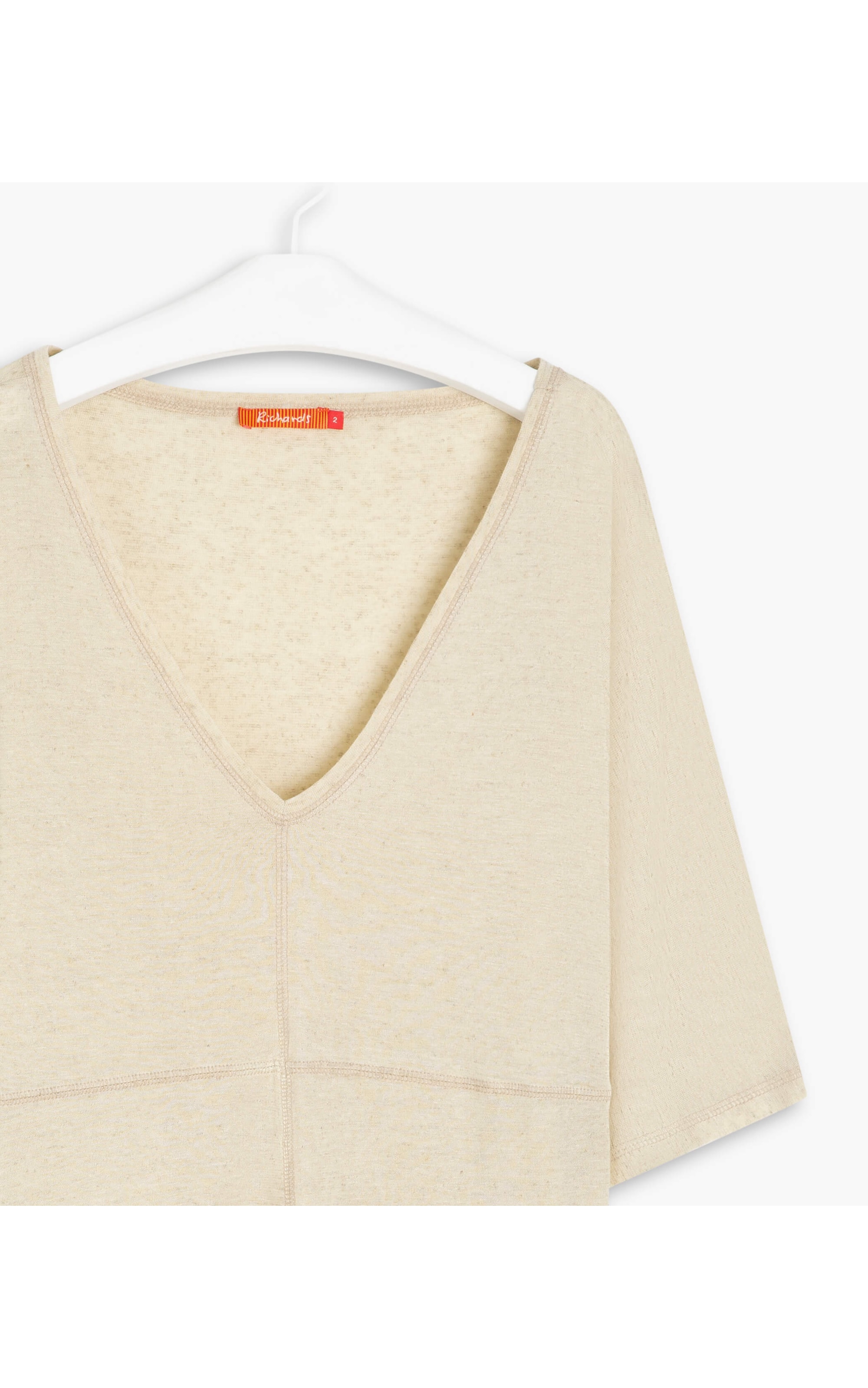 Blusa Linho  Raquel  Liso Natural
