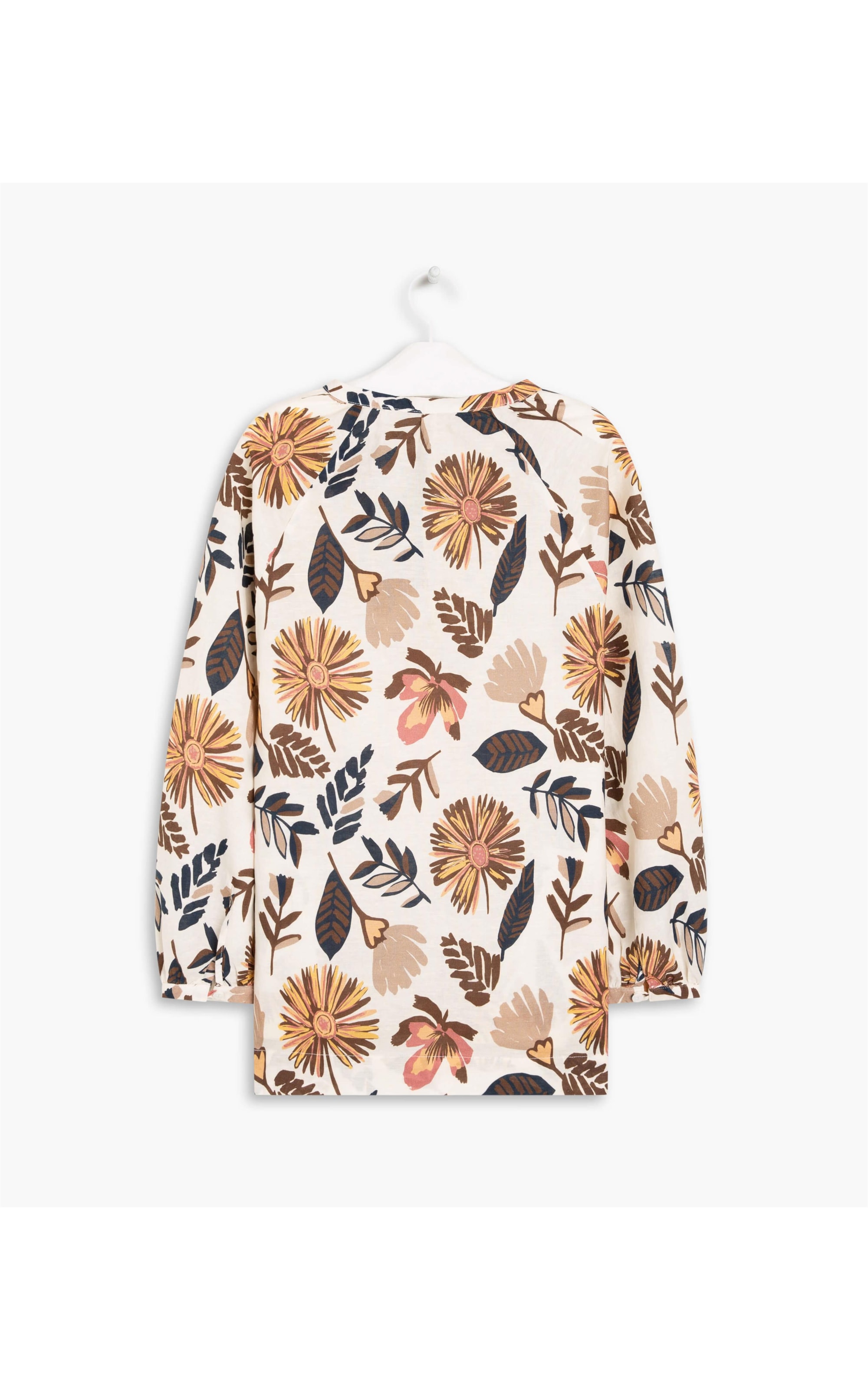 Blusa Linho  Rebeca Campestre Natural