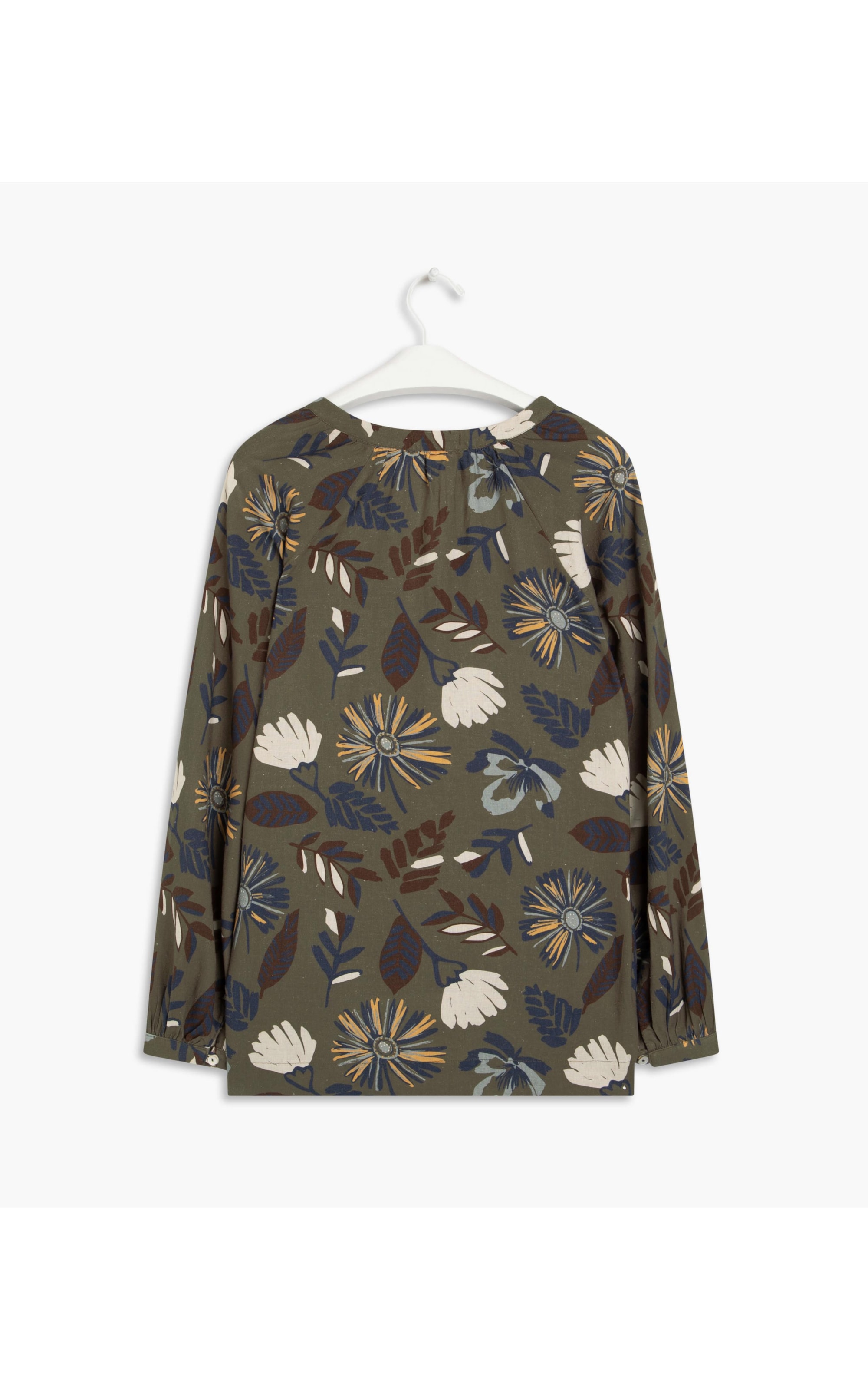 Blusa Linho  Rebeca Campestre Verde Militar