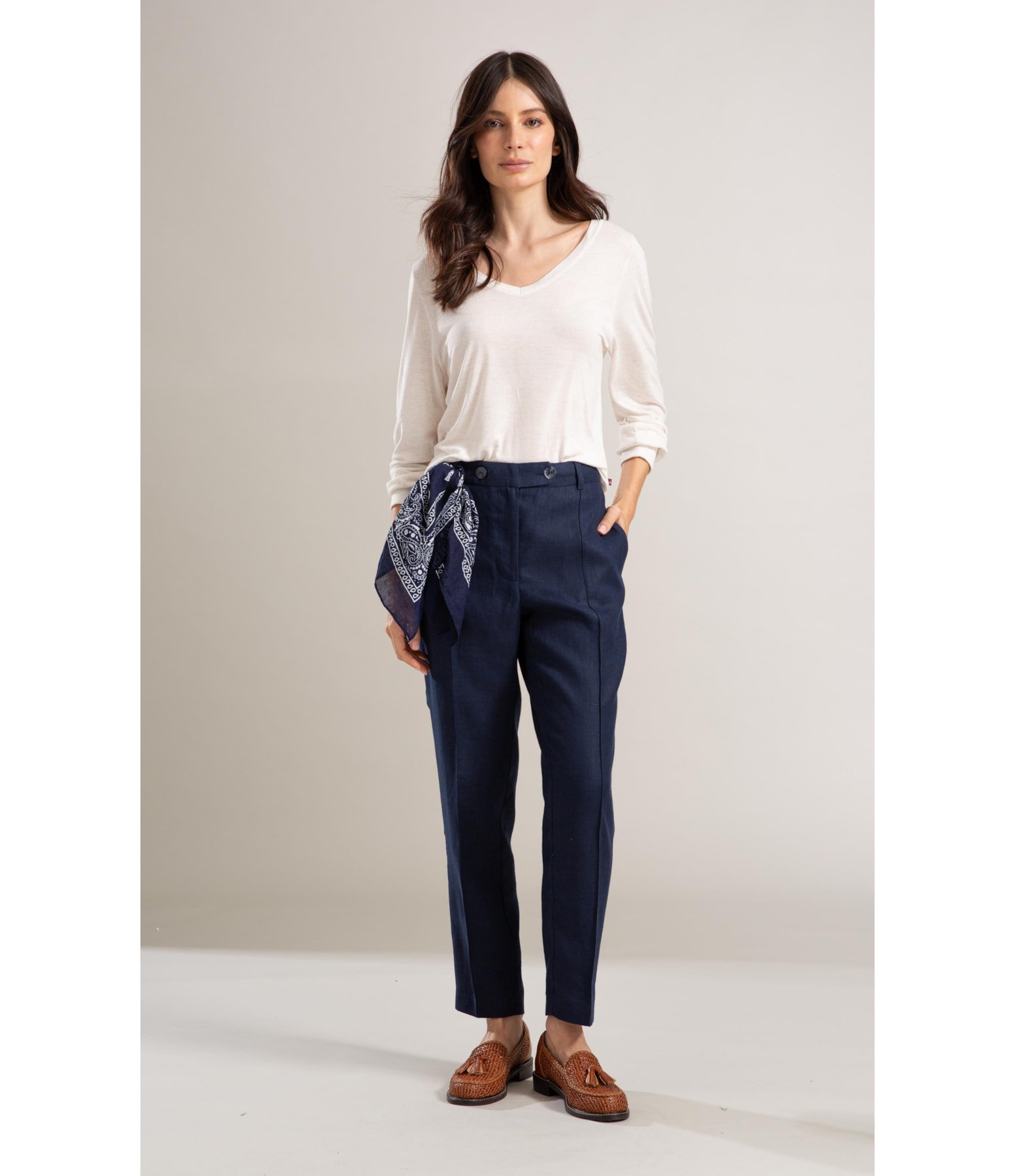 Blusa Linho  Rosalia Natural