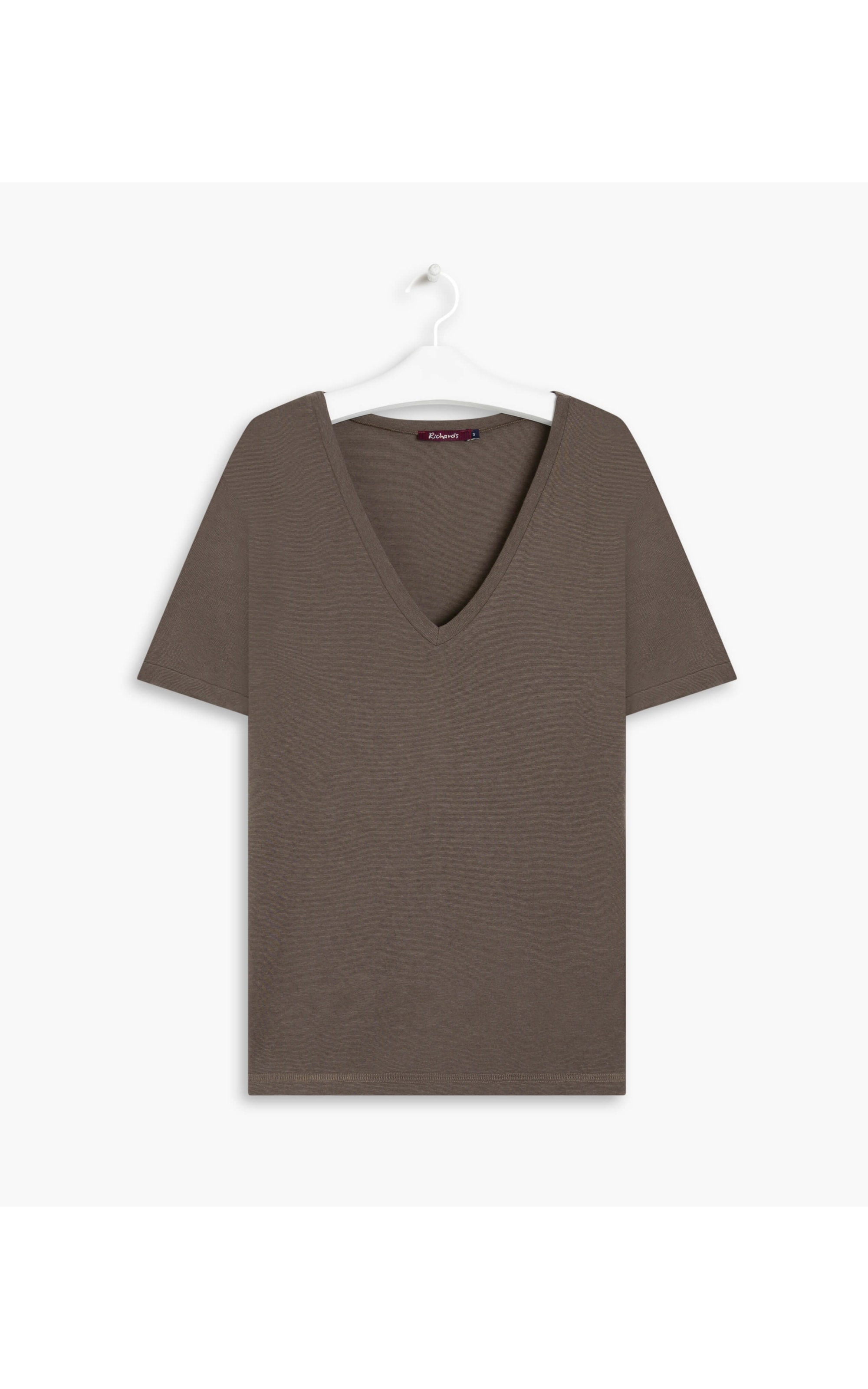 Blusa Linho  Rubi  Liso Tabaco