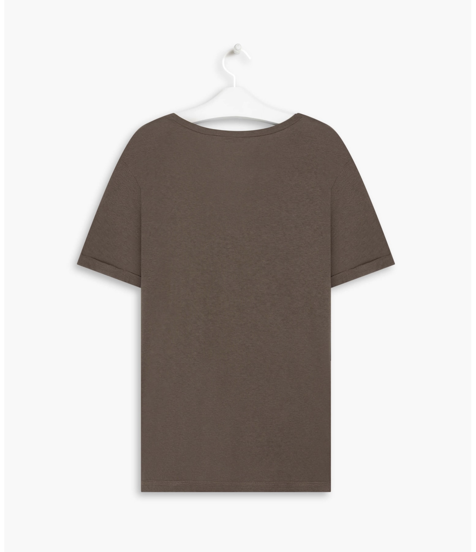 Blusa Linho  Rubi  Liso Tabaco