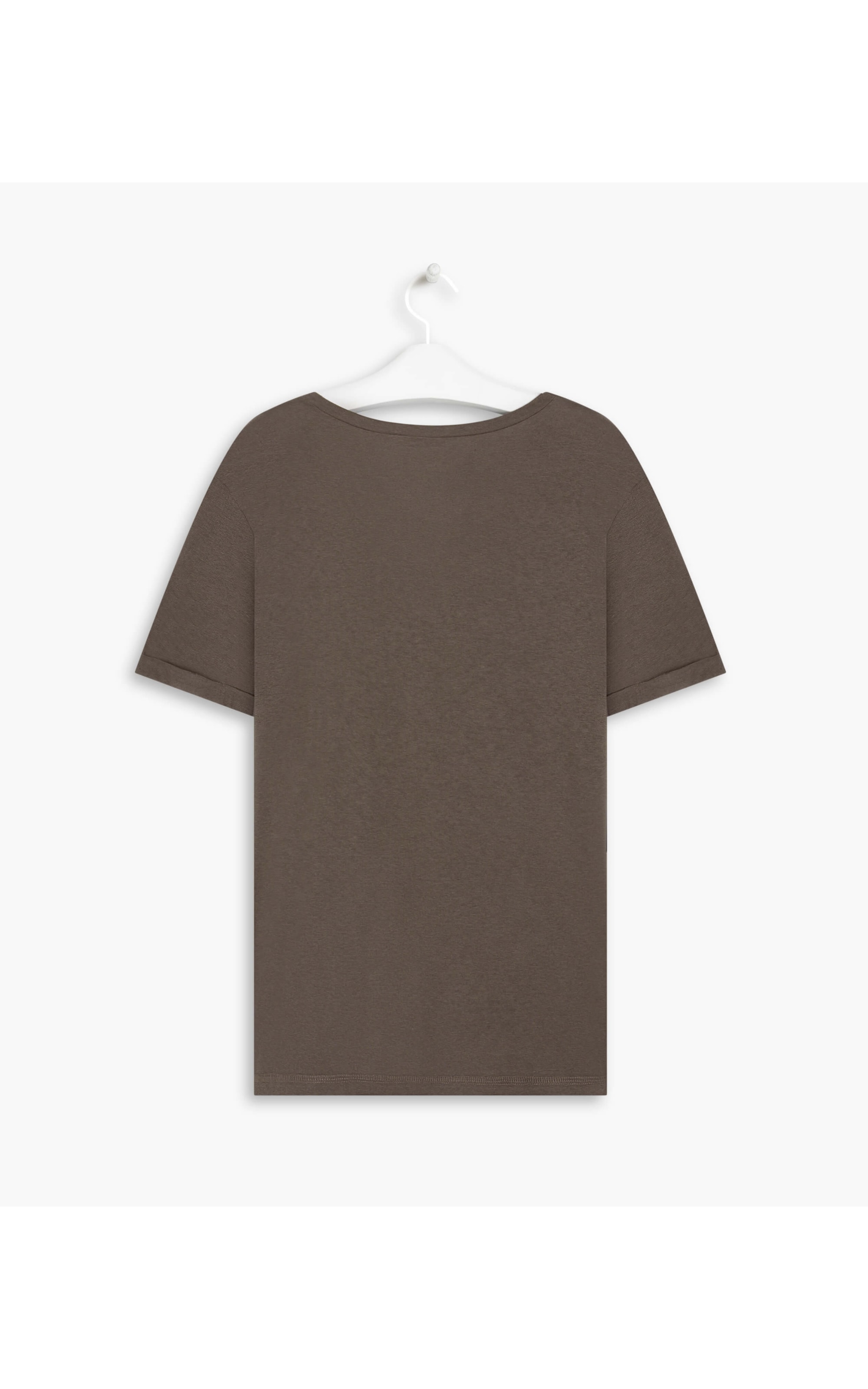 Blusa Linho  Rubi  Liso Tabaco