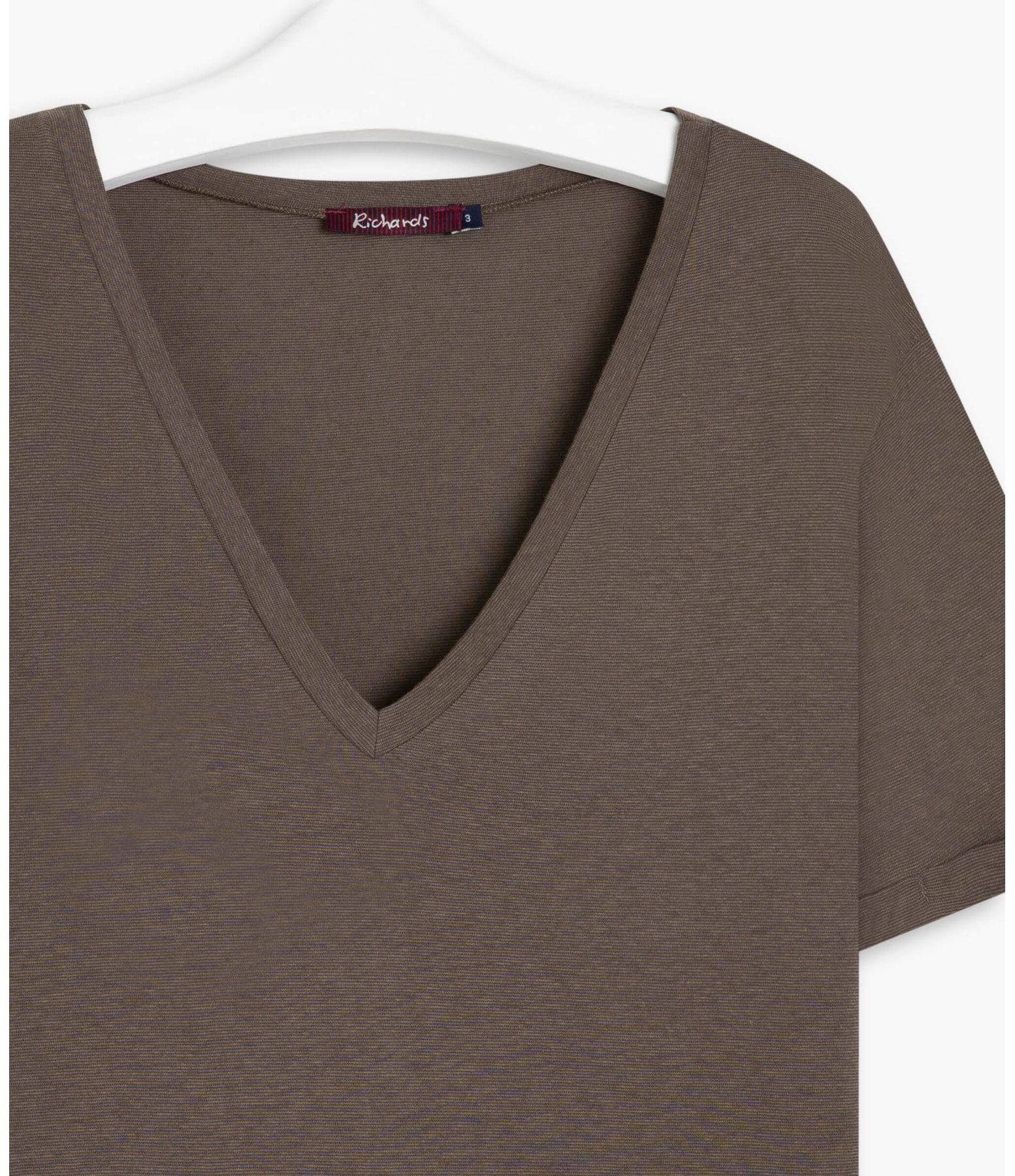 Blusa Linho  Rubi  Liso Tabaco