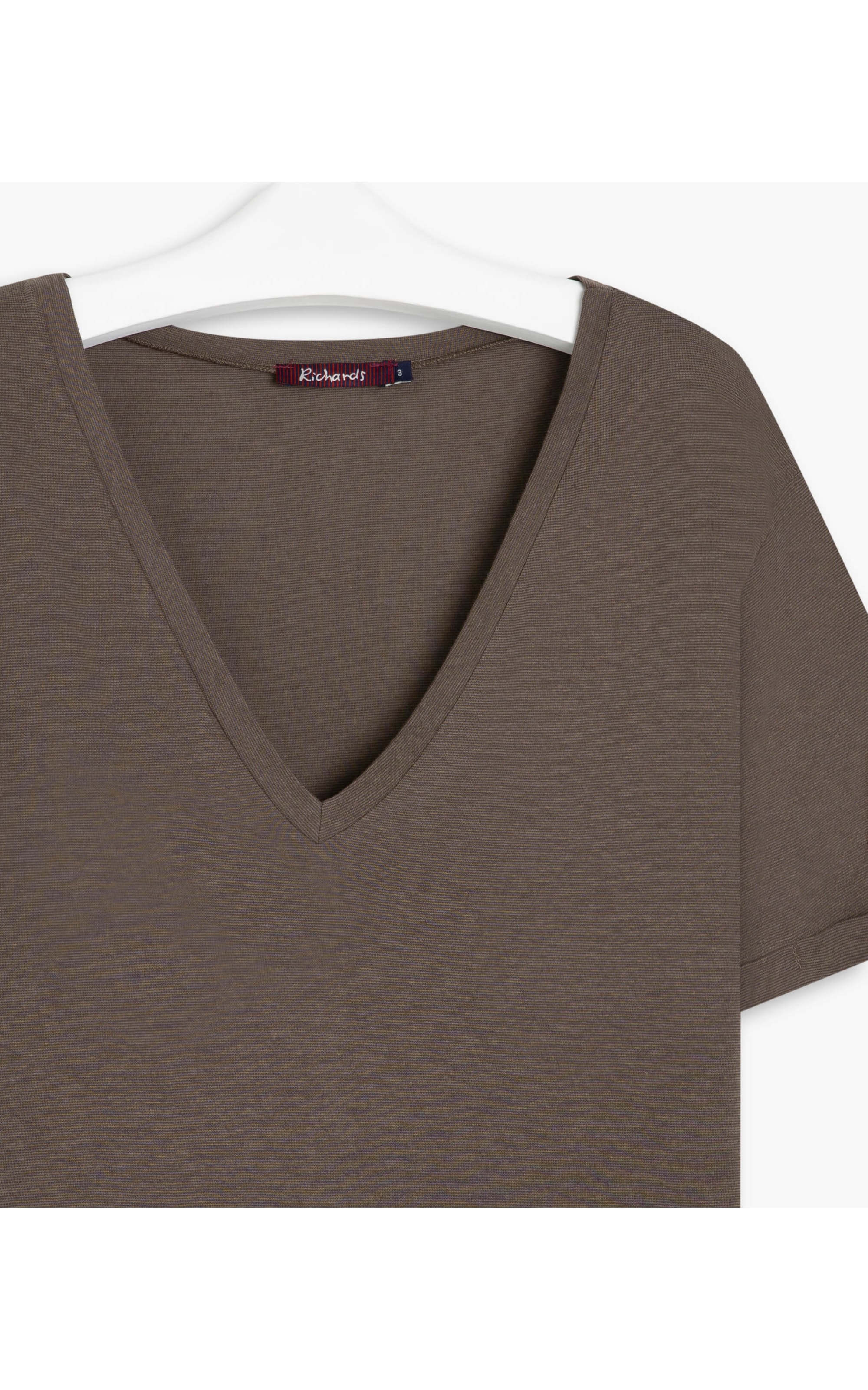 Blusa Linho  Rubi  Liso Tabaco