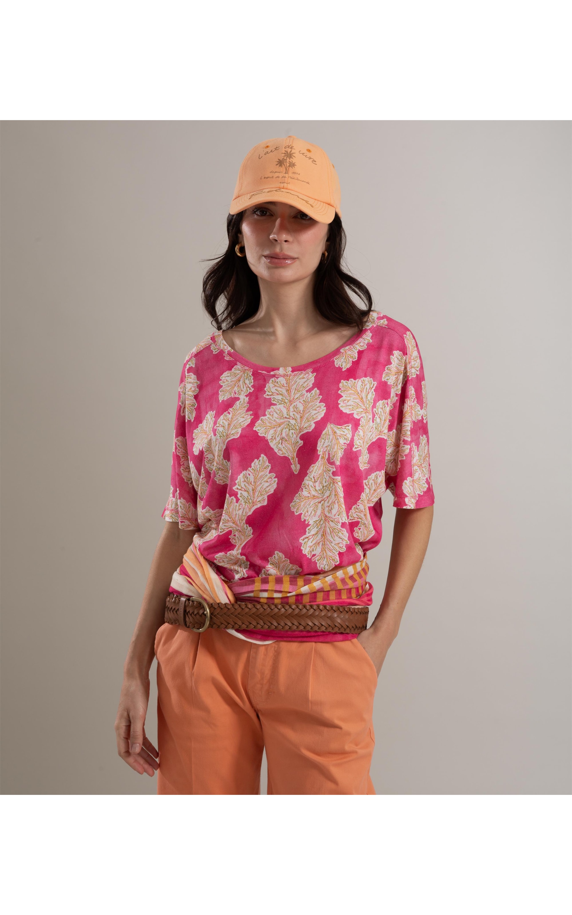 Blusa Linho  Salinas Algas  Pink