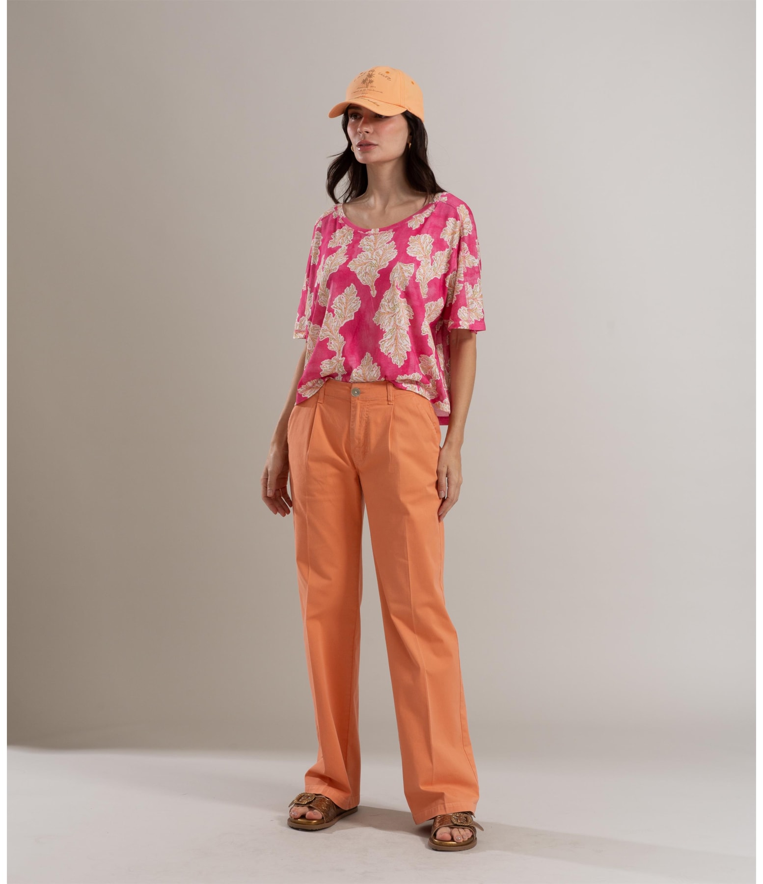 Blusa Linho  Salinas Algas  Pink