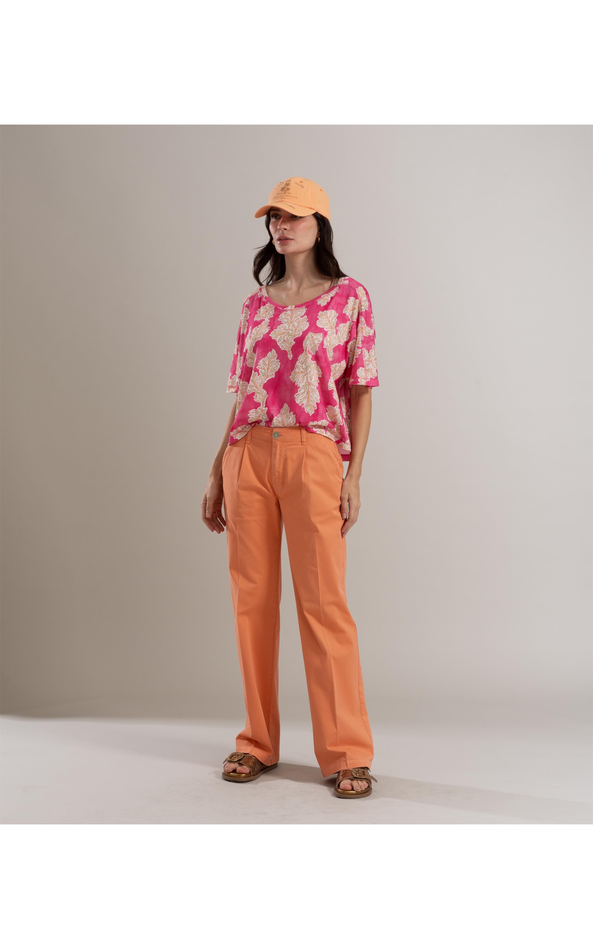 Blusa Linho  Salinas Algas  Pink