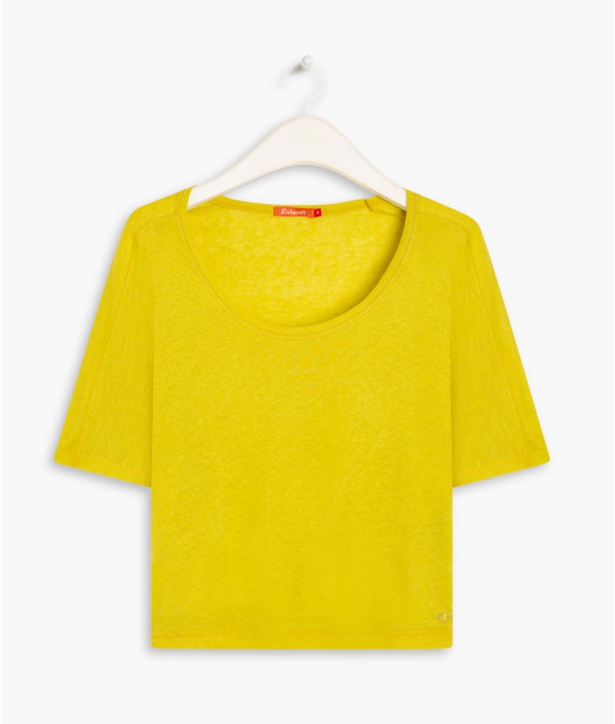 Blusa Linho  Salinas  Liso Lemon