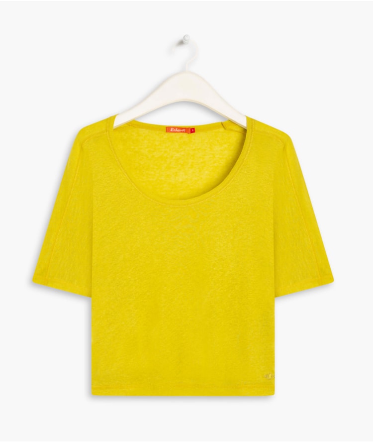 Blusa Linho  Salinas  Liso Lemon