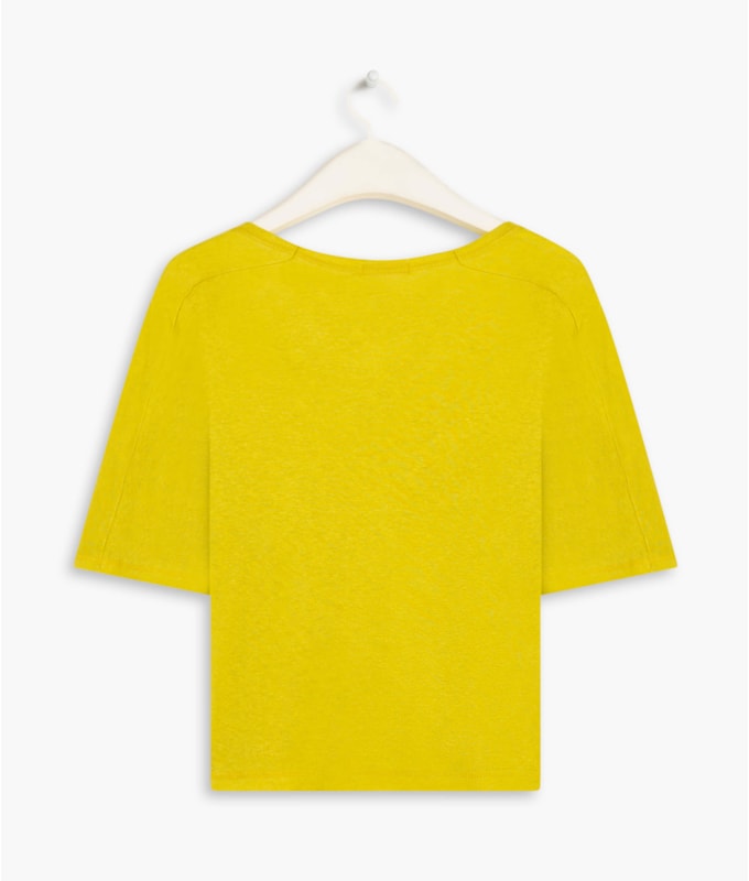 Blusa Linho  Salinas  Liso Lemon