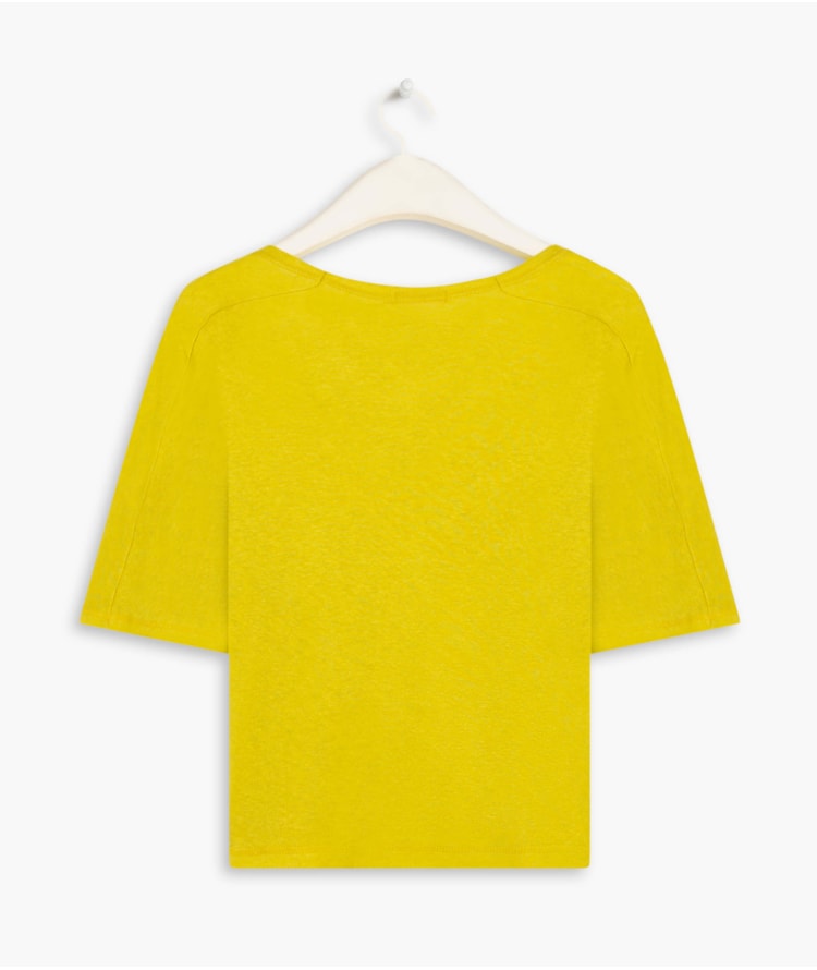 Blusa Linho  Salinas  Liso Lemon