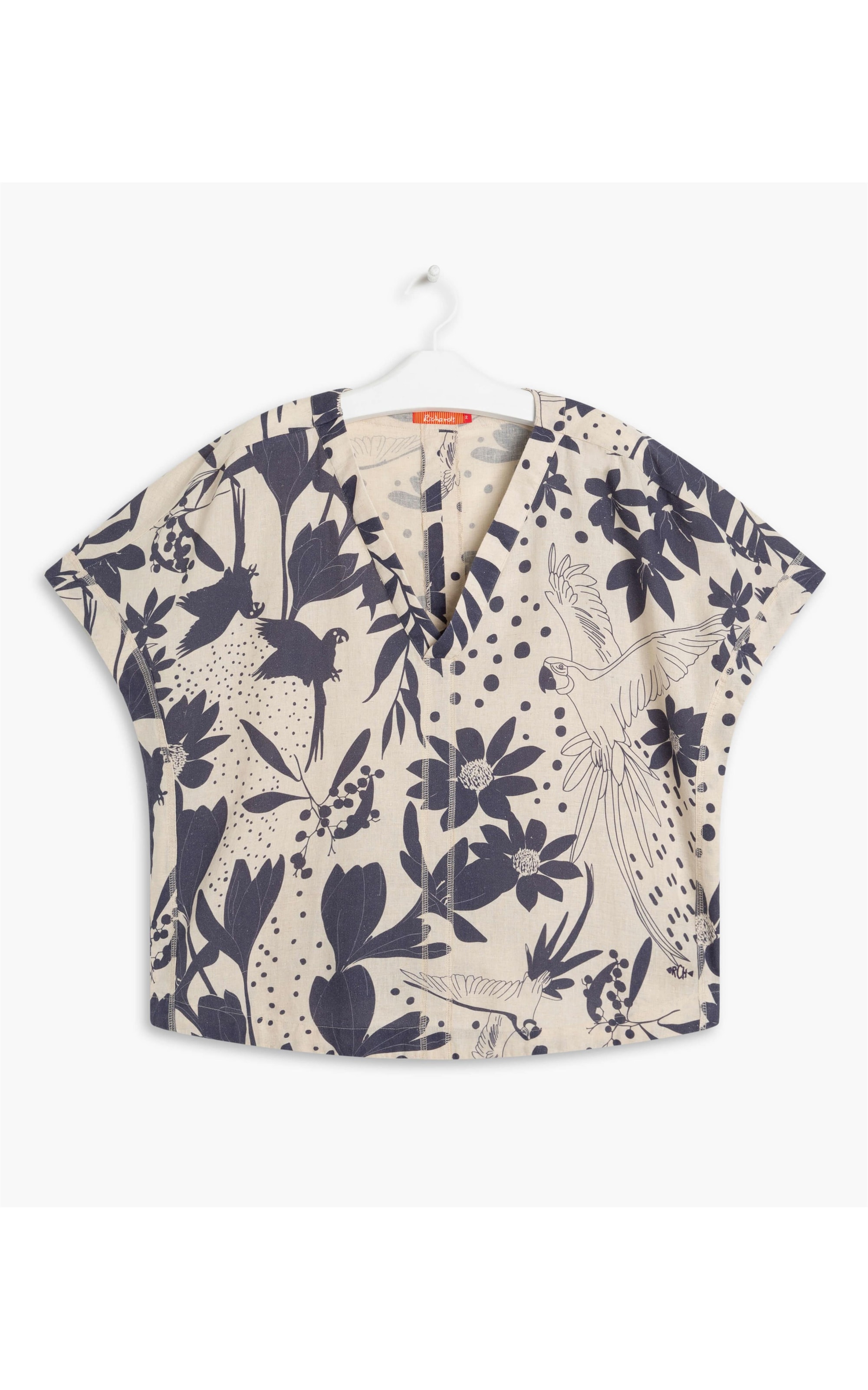 Blusa Linho  Tana Purple Blue