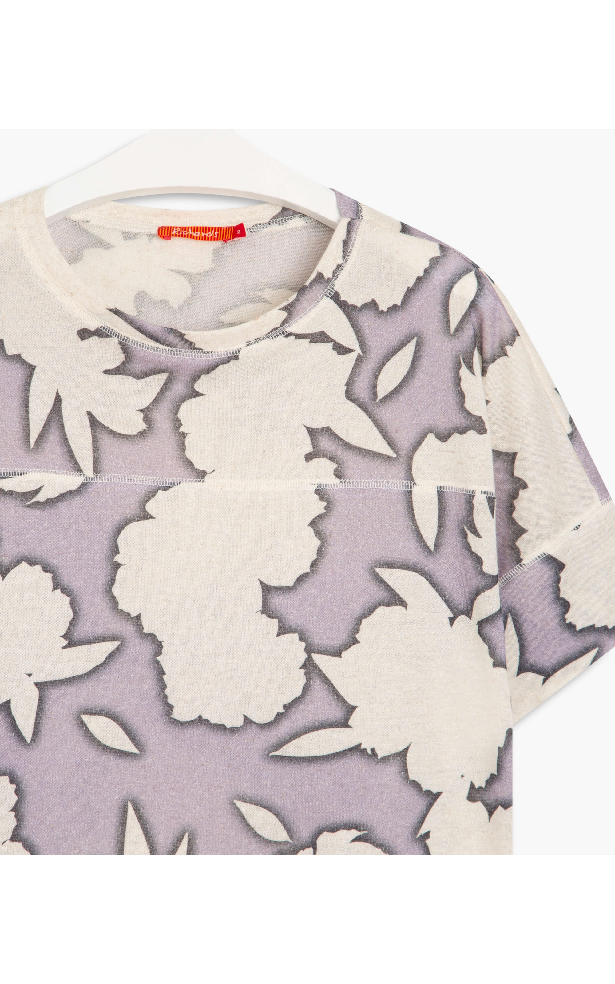 Blusa Linho  Trento Est. Daisy Polaroid Lilas