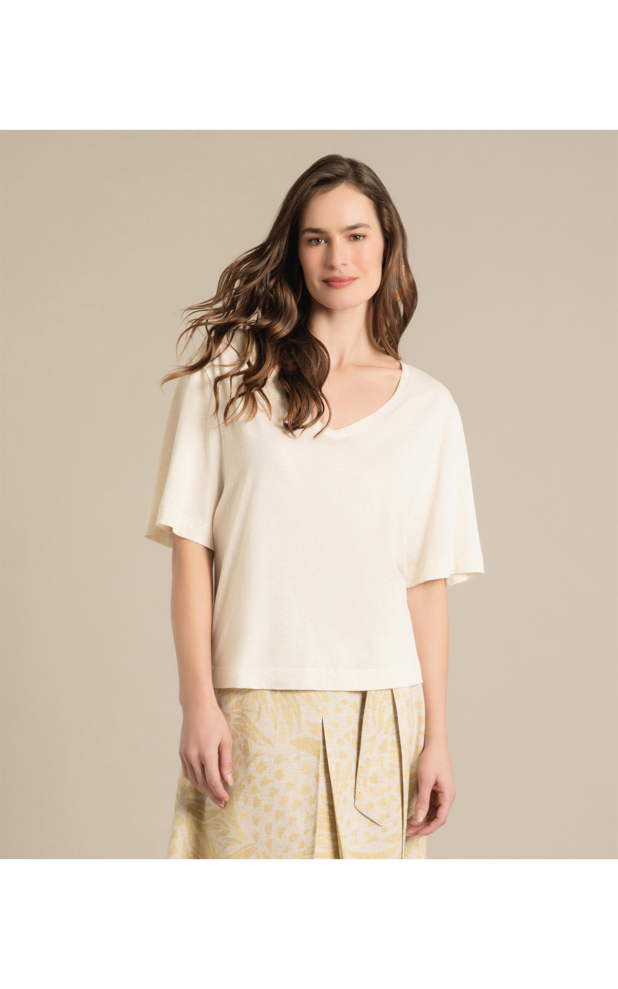 Blusa Linho  Ully Natural