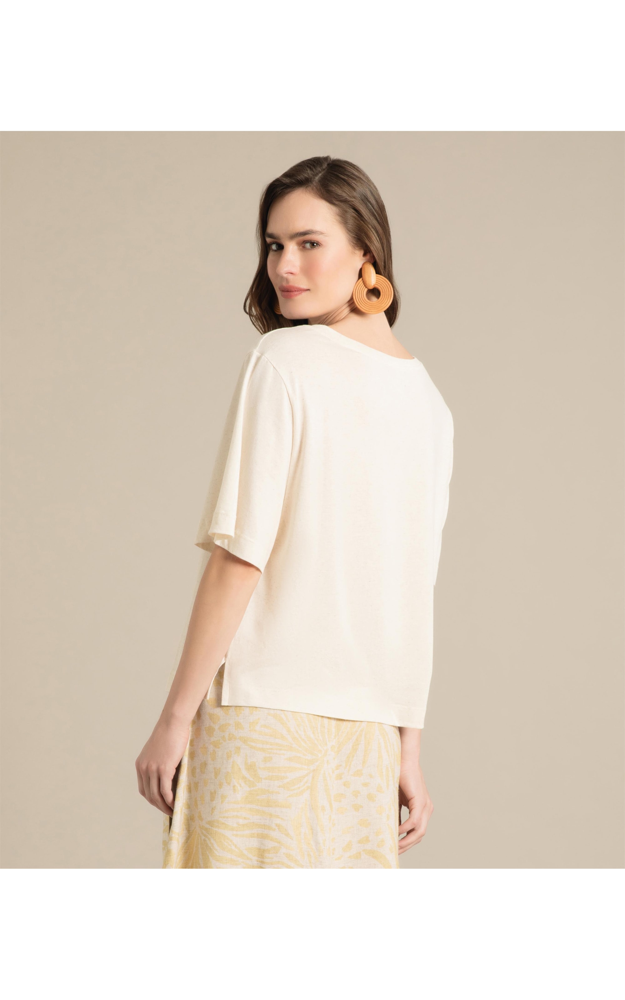 Blusa Linho  Ully Natural