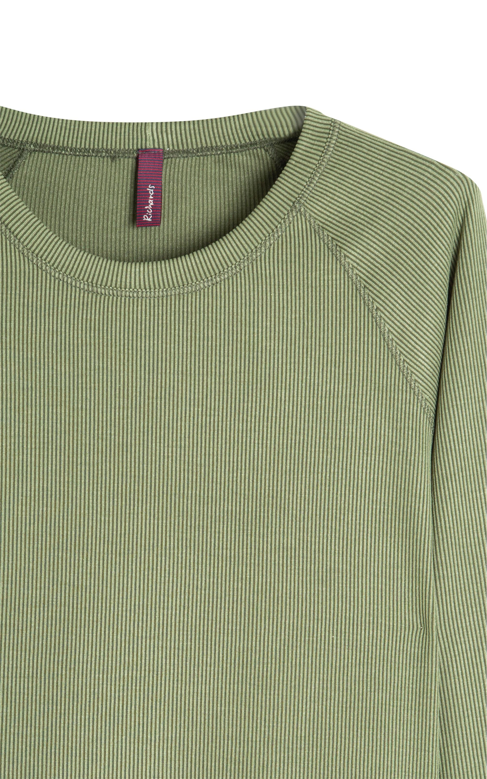  Blusa Lizz Listrada Ml Verde Oliva
