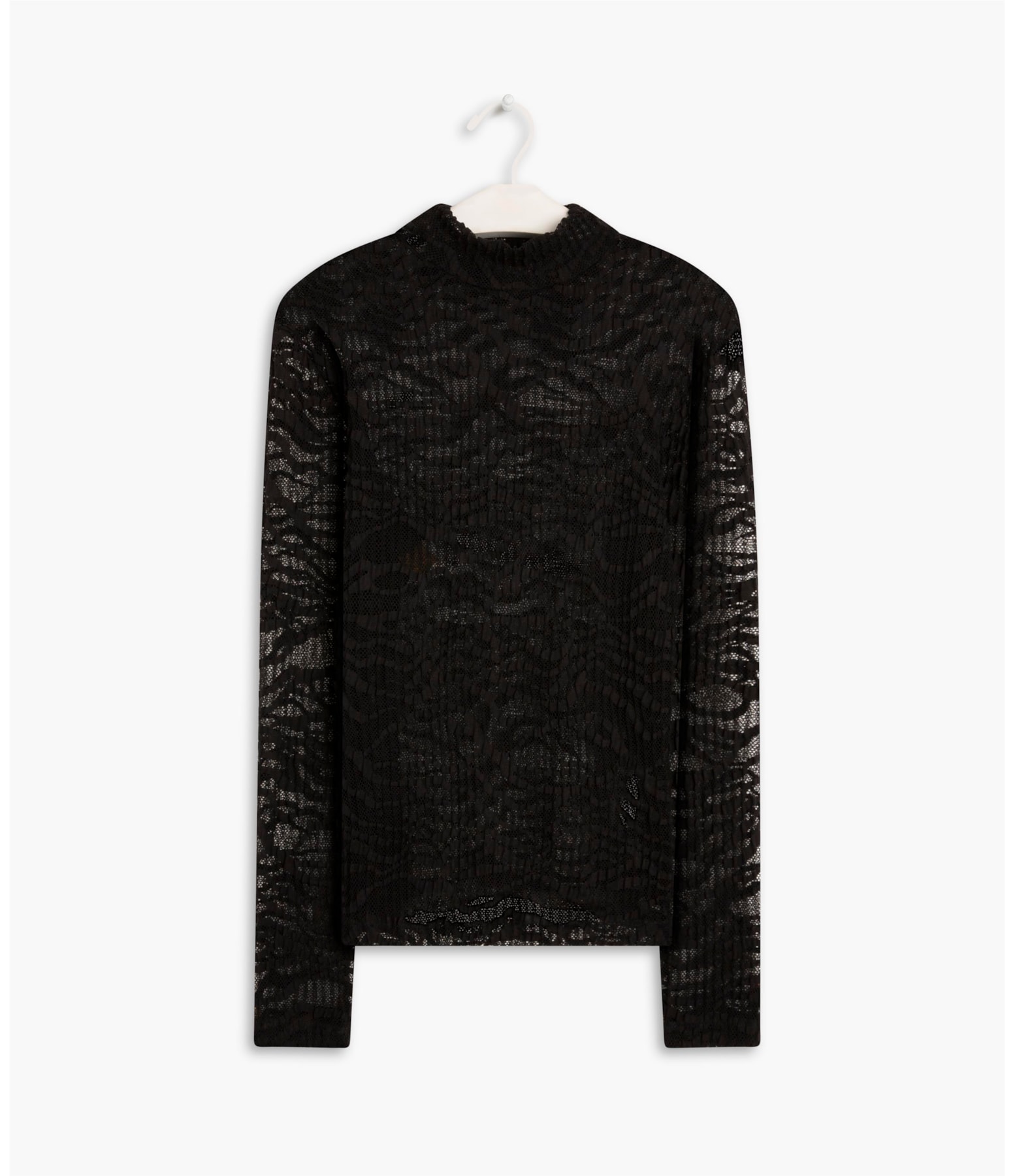 Blusa Lizzy Renda Plissada Preto