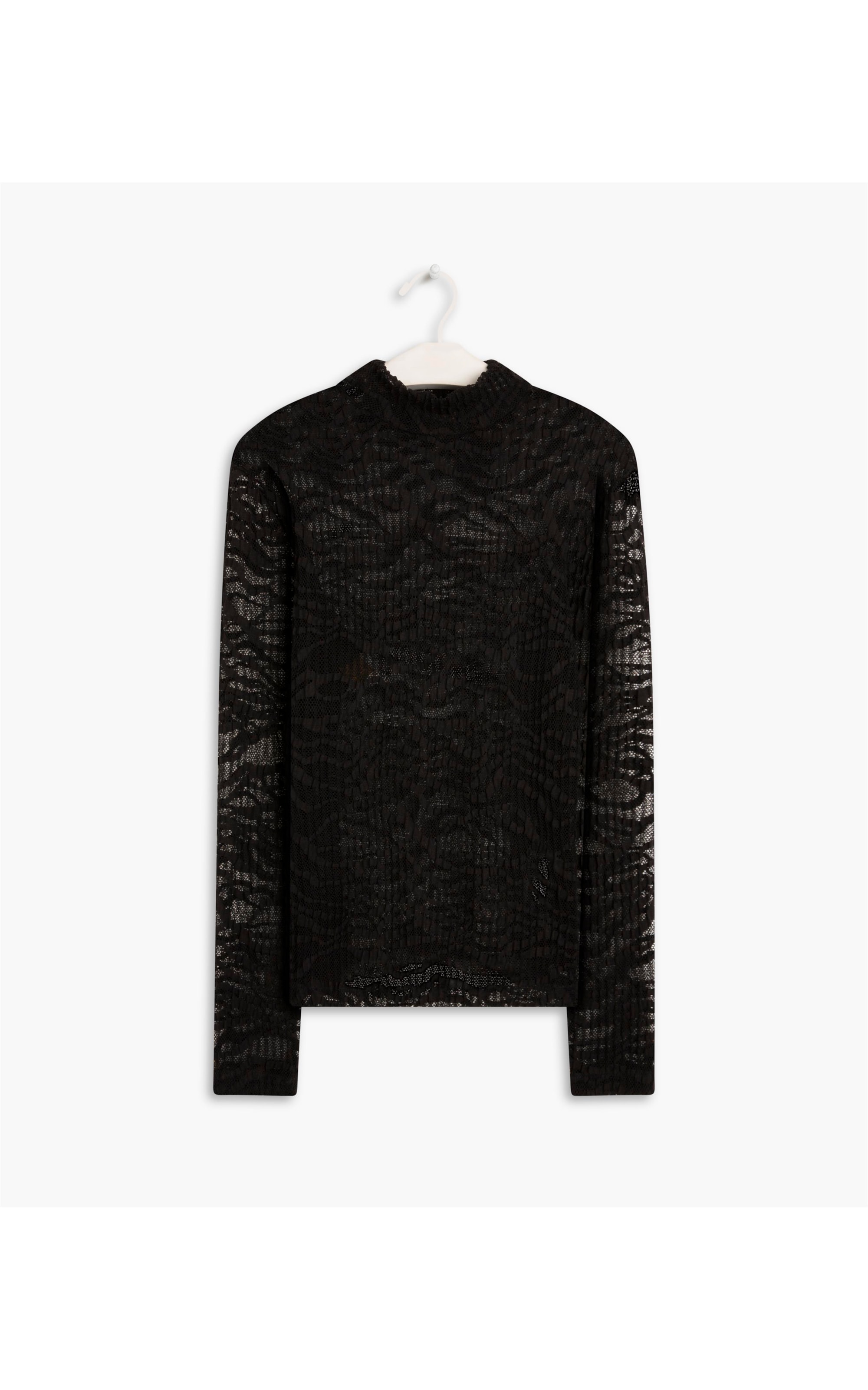 Blusa Lizzy Renda Plissada Preto
