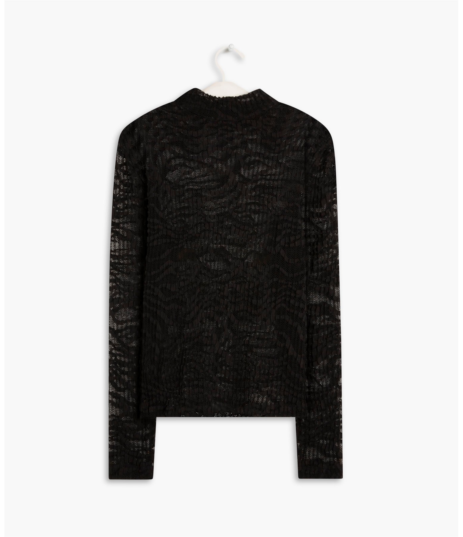Blusa Lizzy Renda Plissada Preto