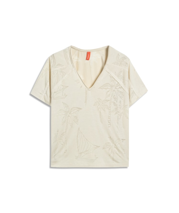Blusa Luisa Devore Off White
