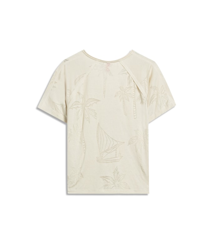 Blusa Luisa Devore Off White