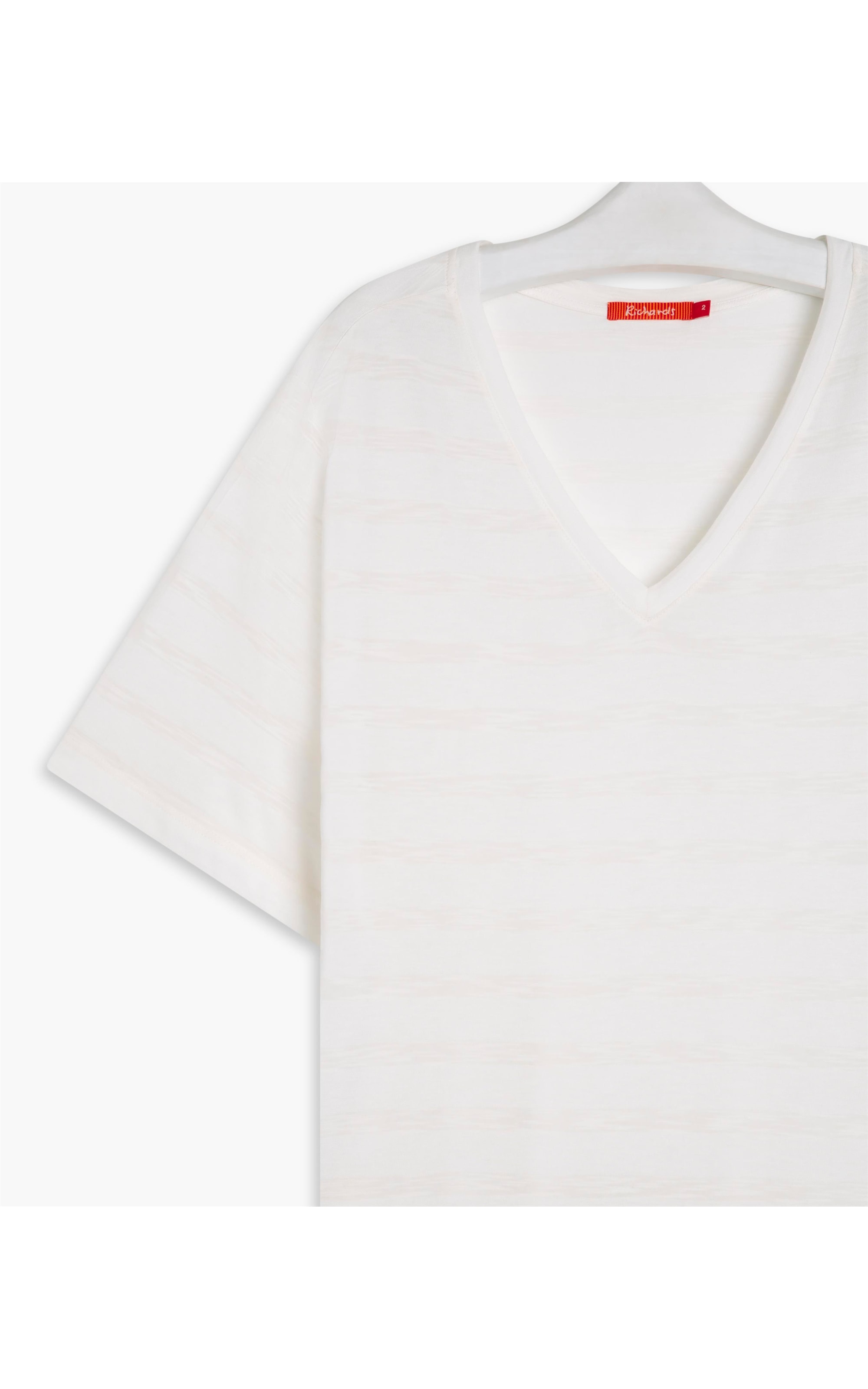 Blusa Lys 7/8 Listrada Off White