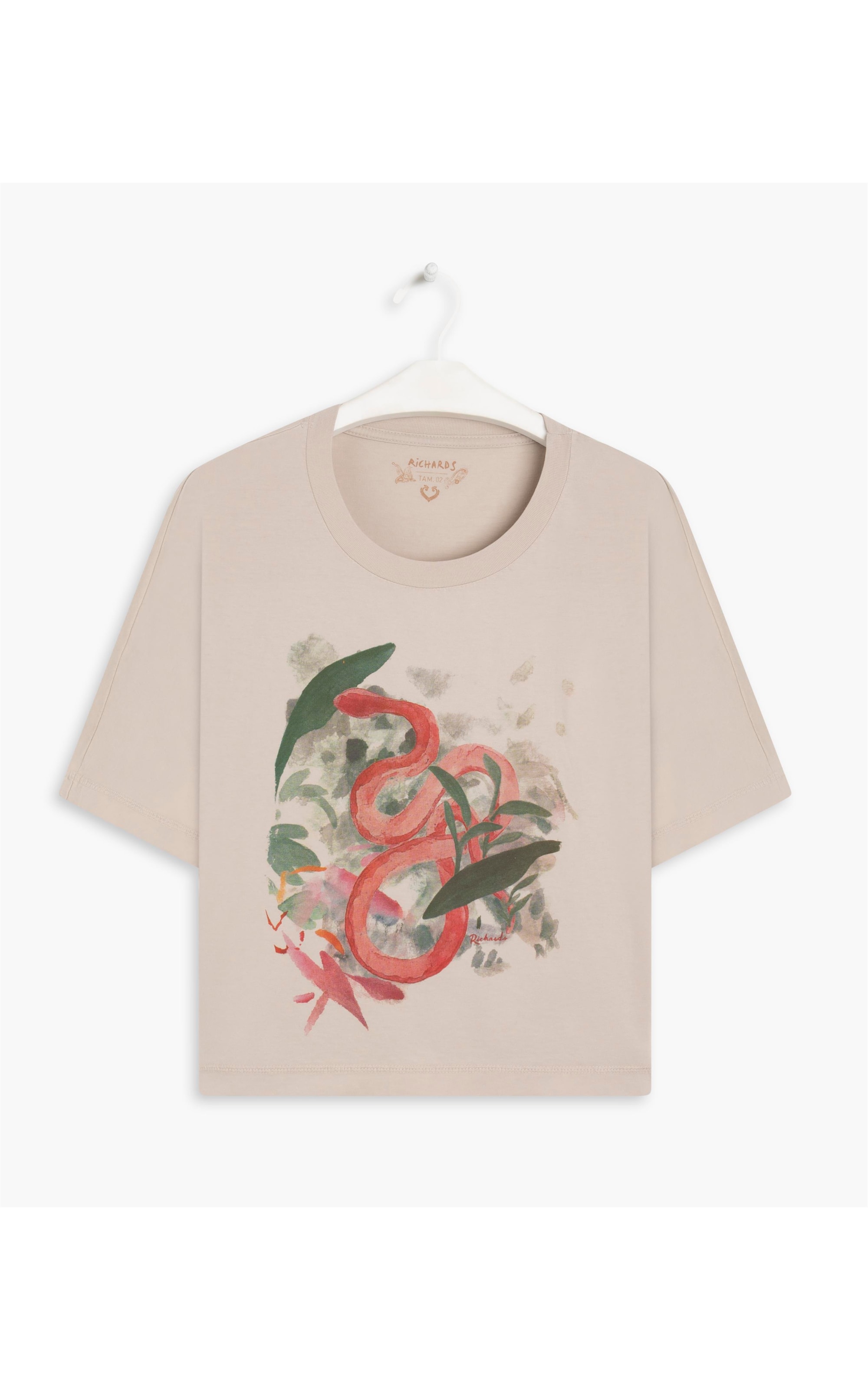Blusa Magic Cobra Aquarela Gd Areia