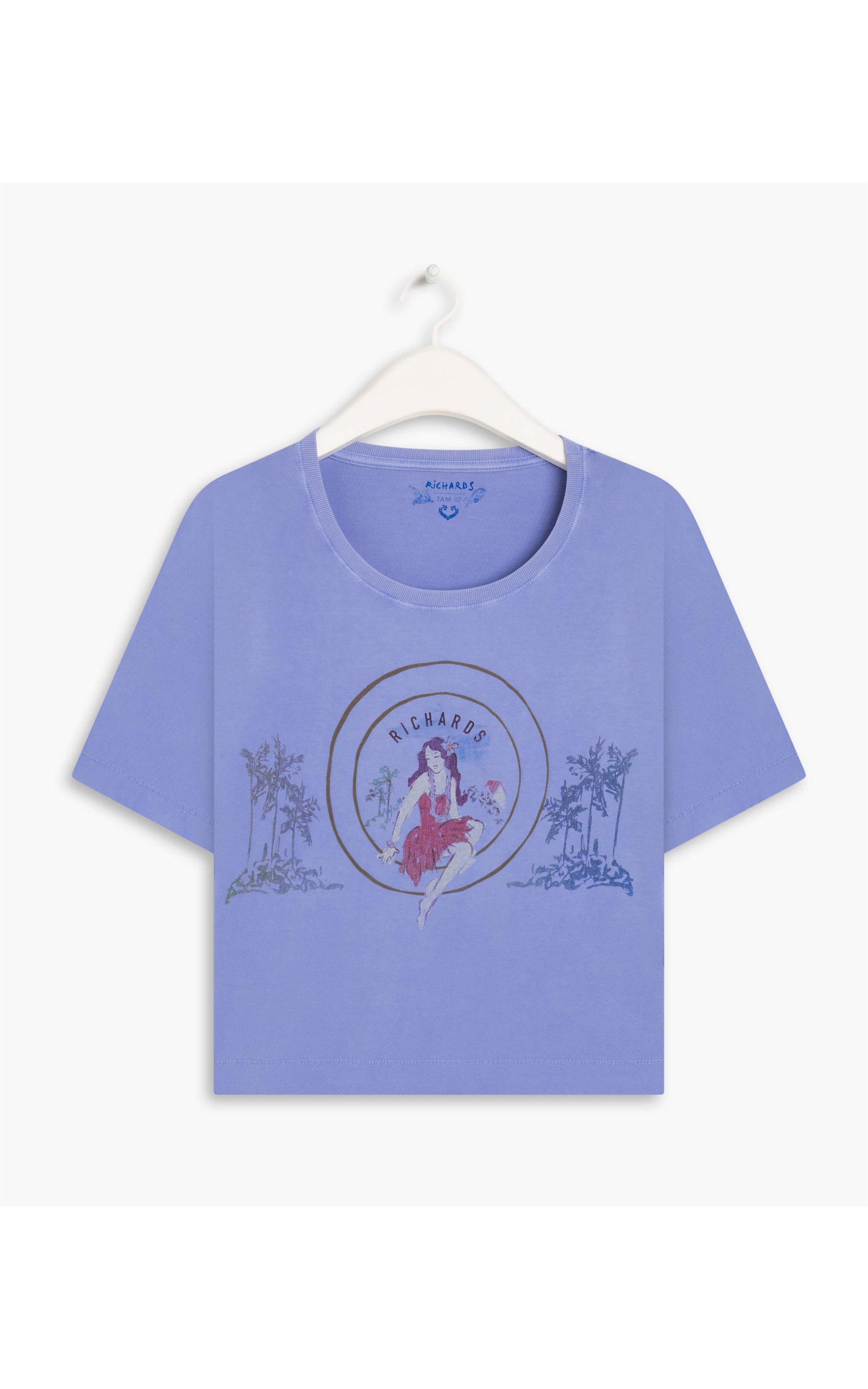 Blusa Magic Estampa Brasao Marble Azul Bic